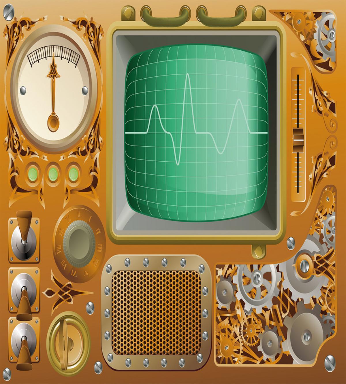 Grunge Steampunk Machine — Pattern