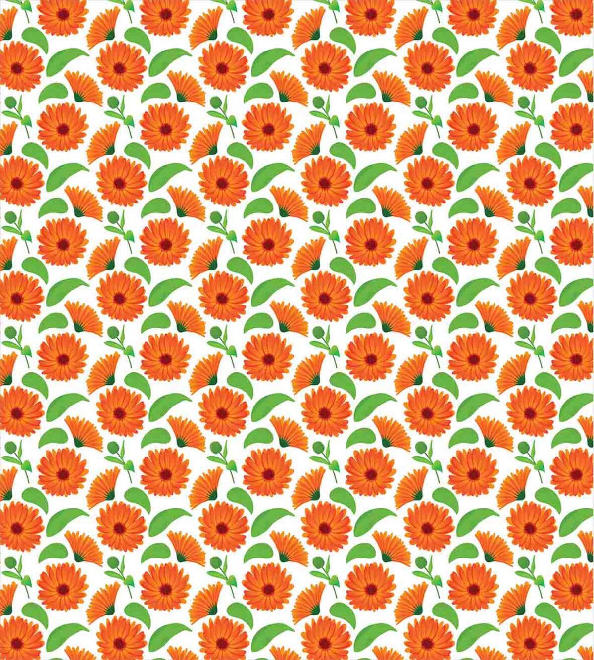 Calendula Buds and Petals — Pattern