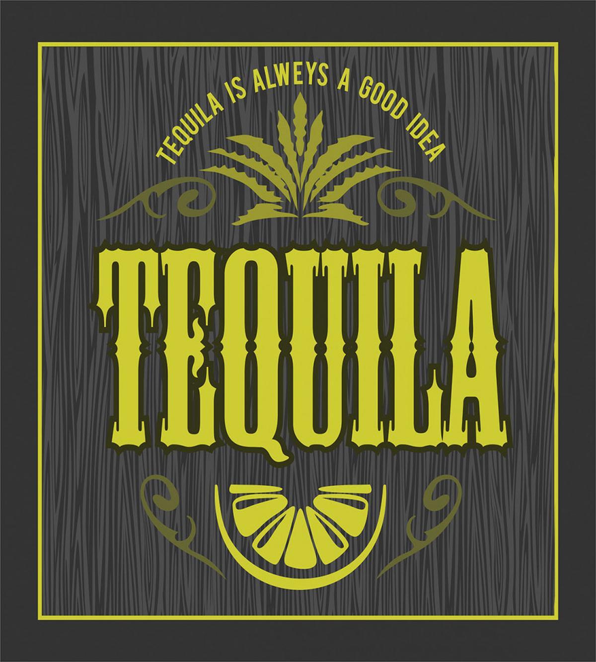 Vintage Alcohol Themed Text — Pattern