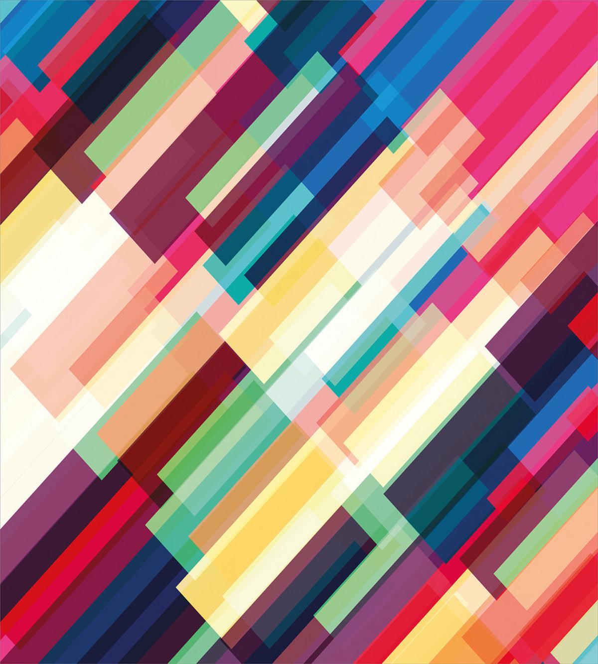 Geometric Color Lines — Pattern
