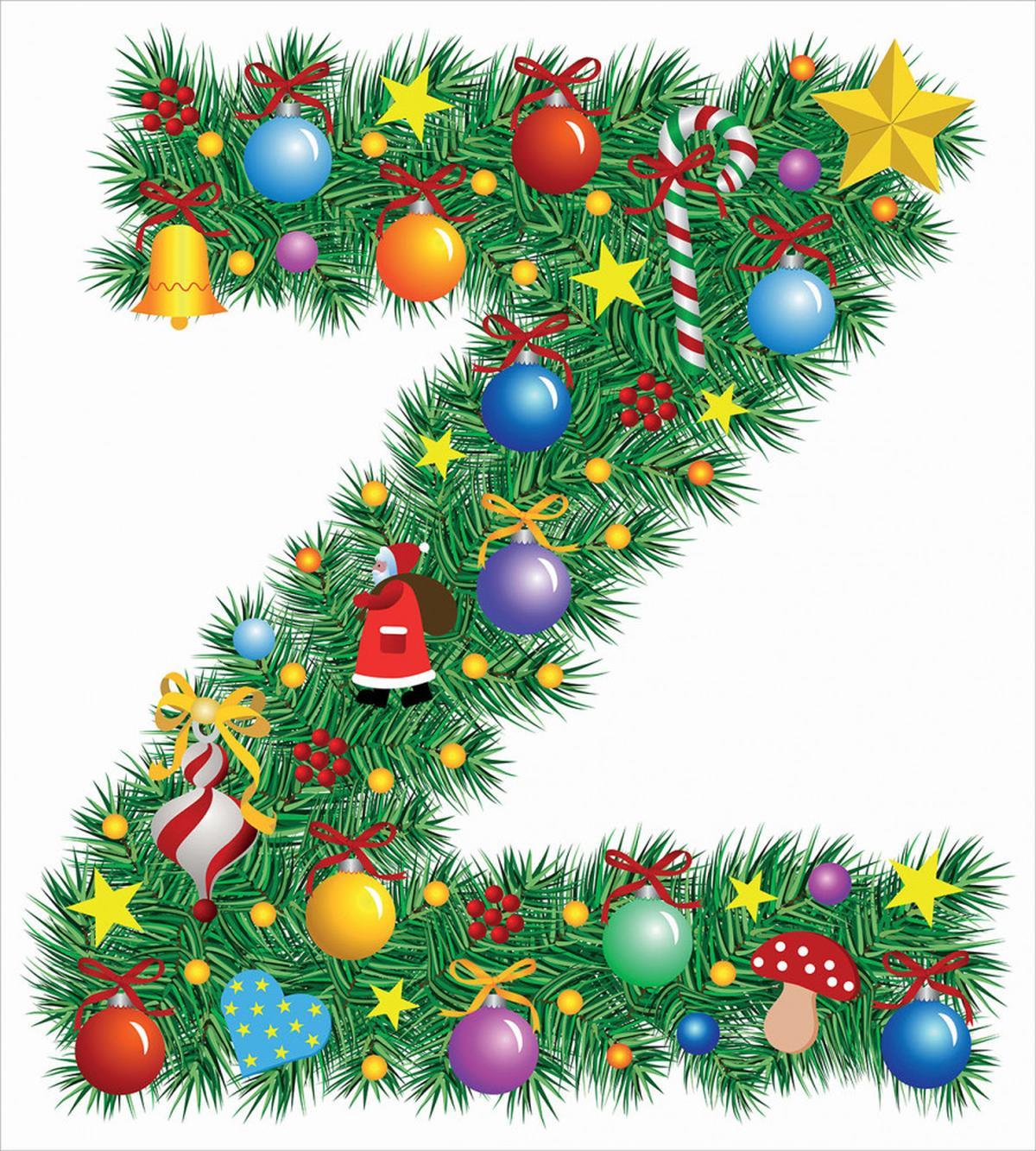 Traditional Font Xmas — Pattern