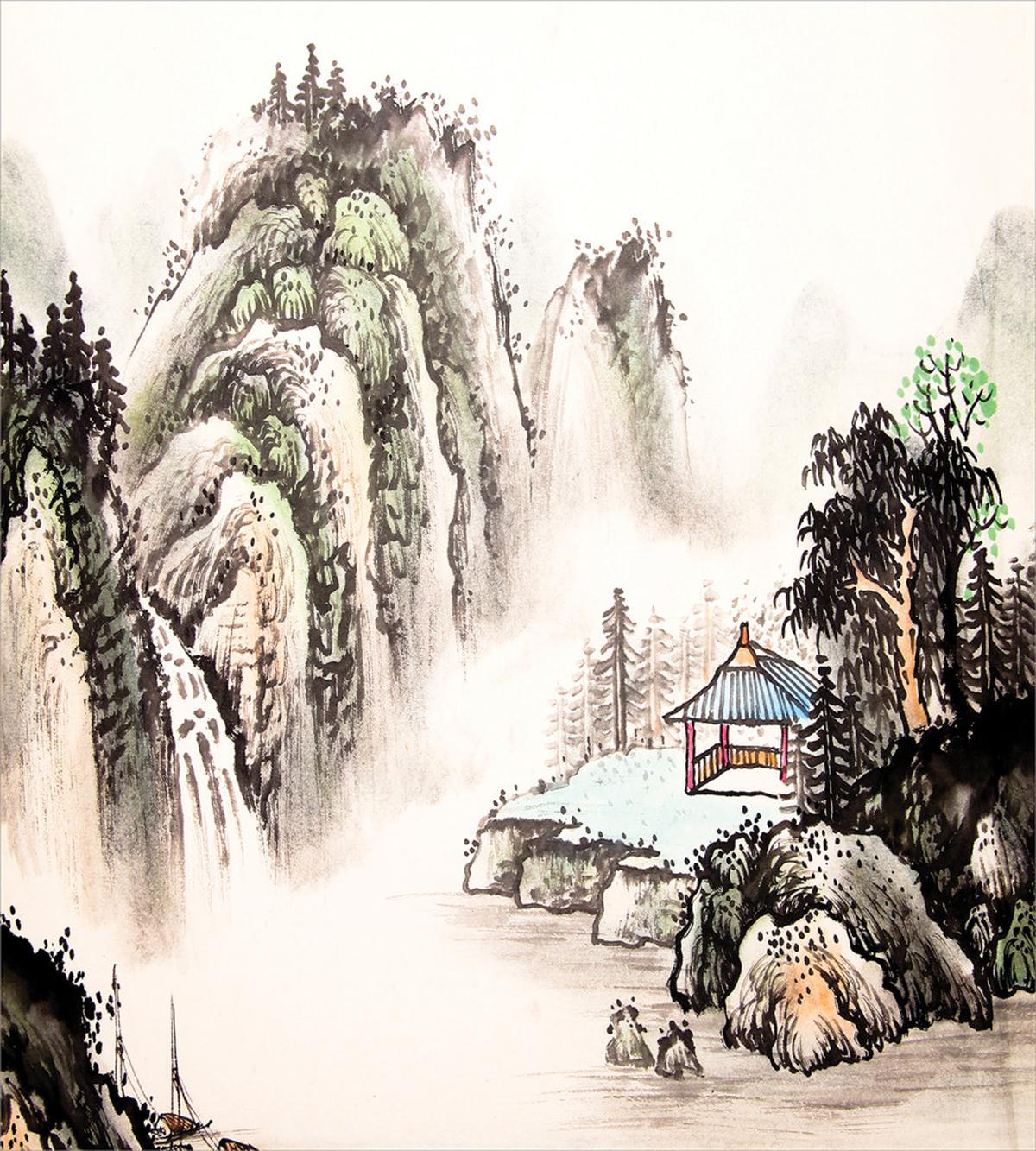 Watercolor Valley — Pattern