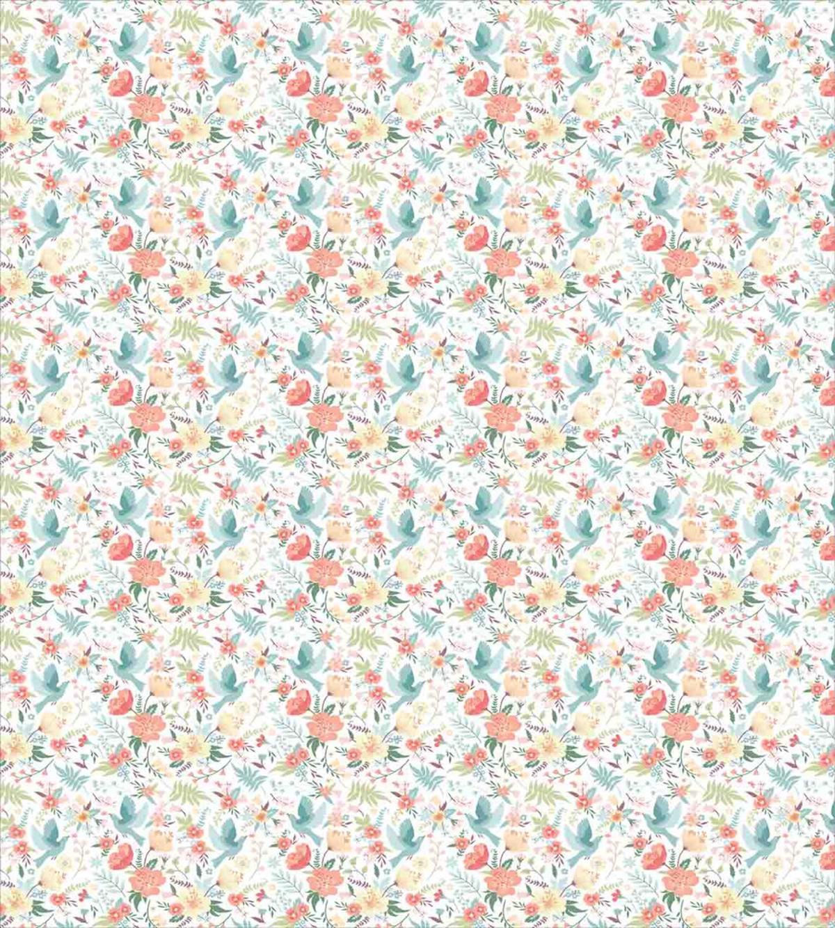 Pigeons Carrying Flowers — Pattern