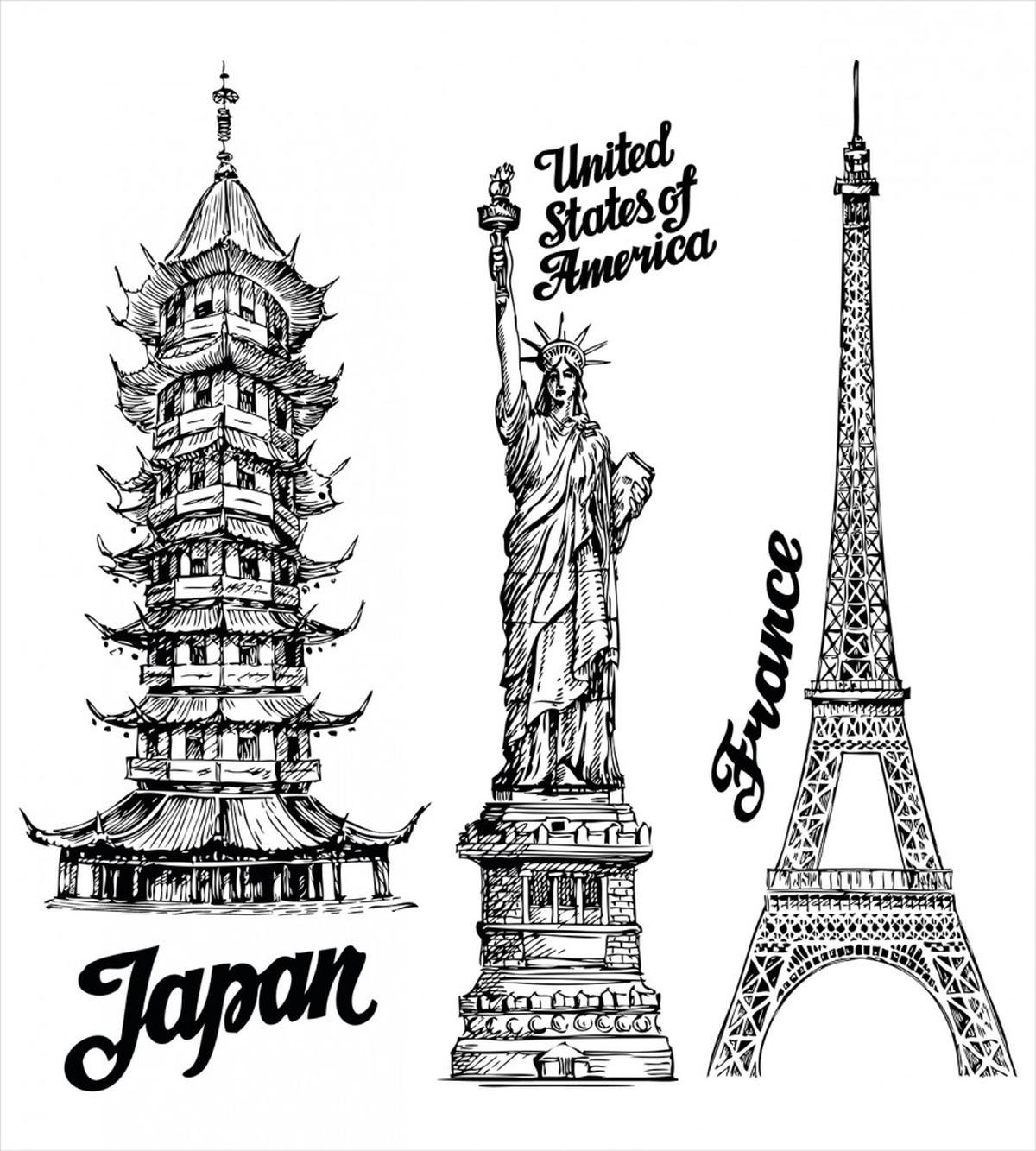 Japan Paris Building — Pattern