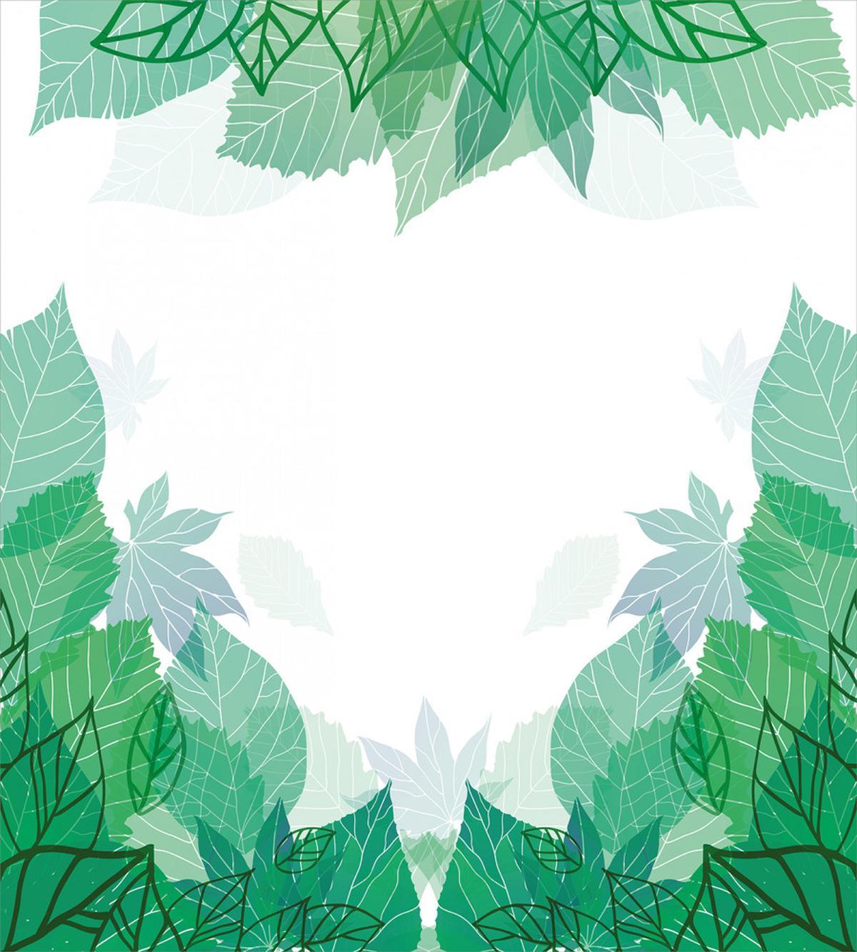 Tropic Green Leaves Ferns — Pattern