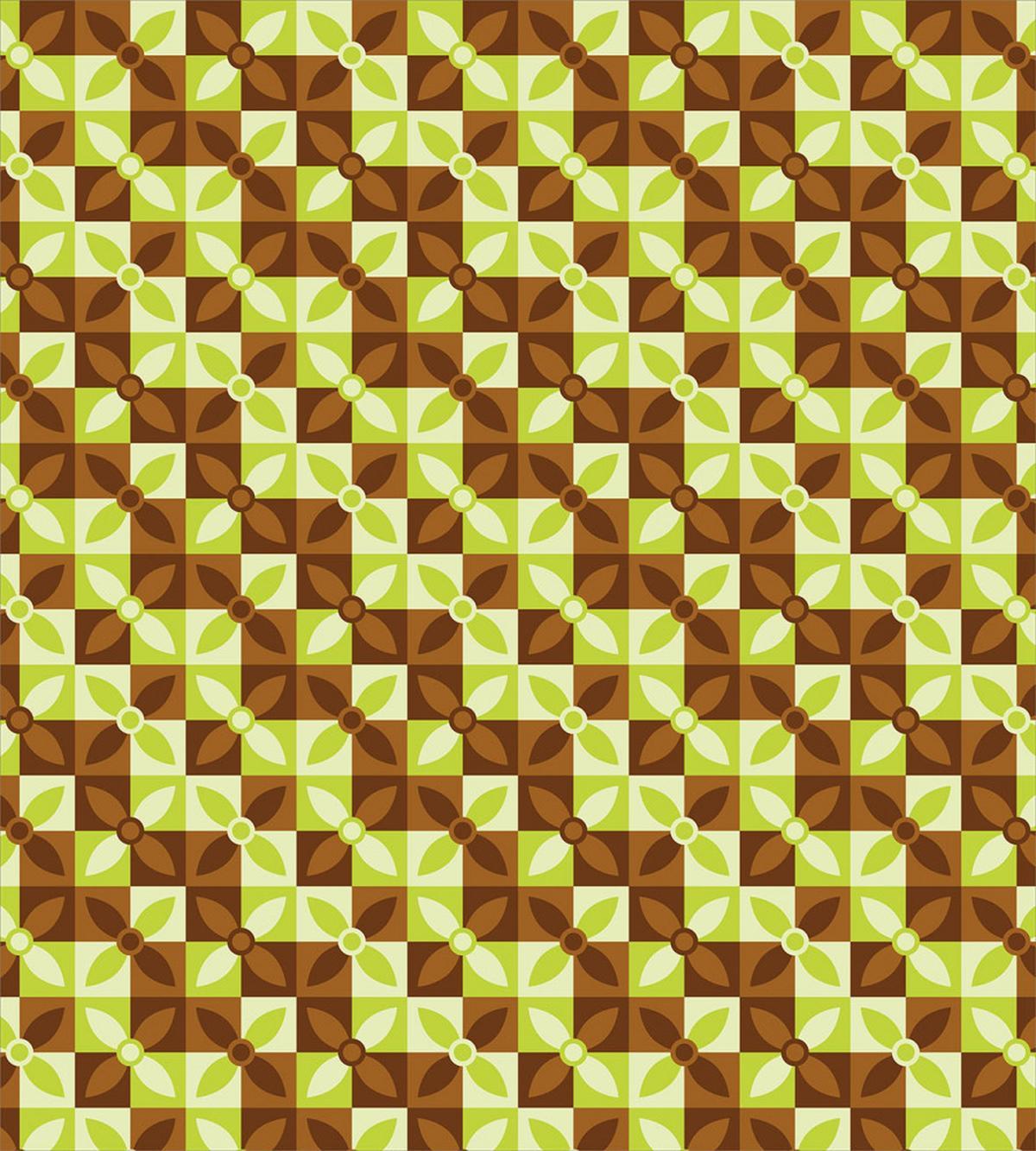 Bicolor Geometric Blossoms — Pattern