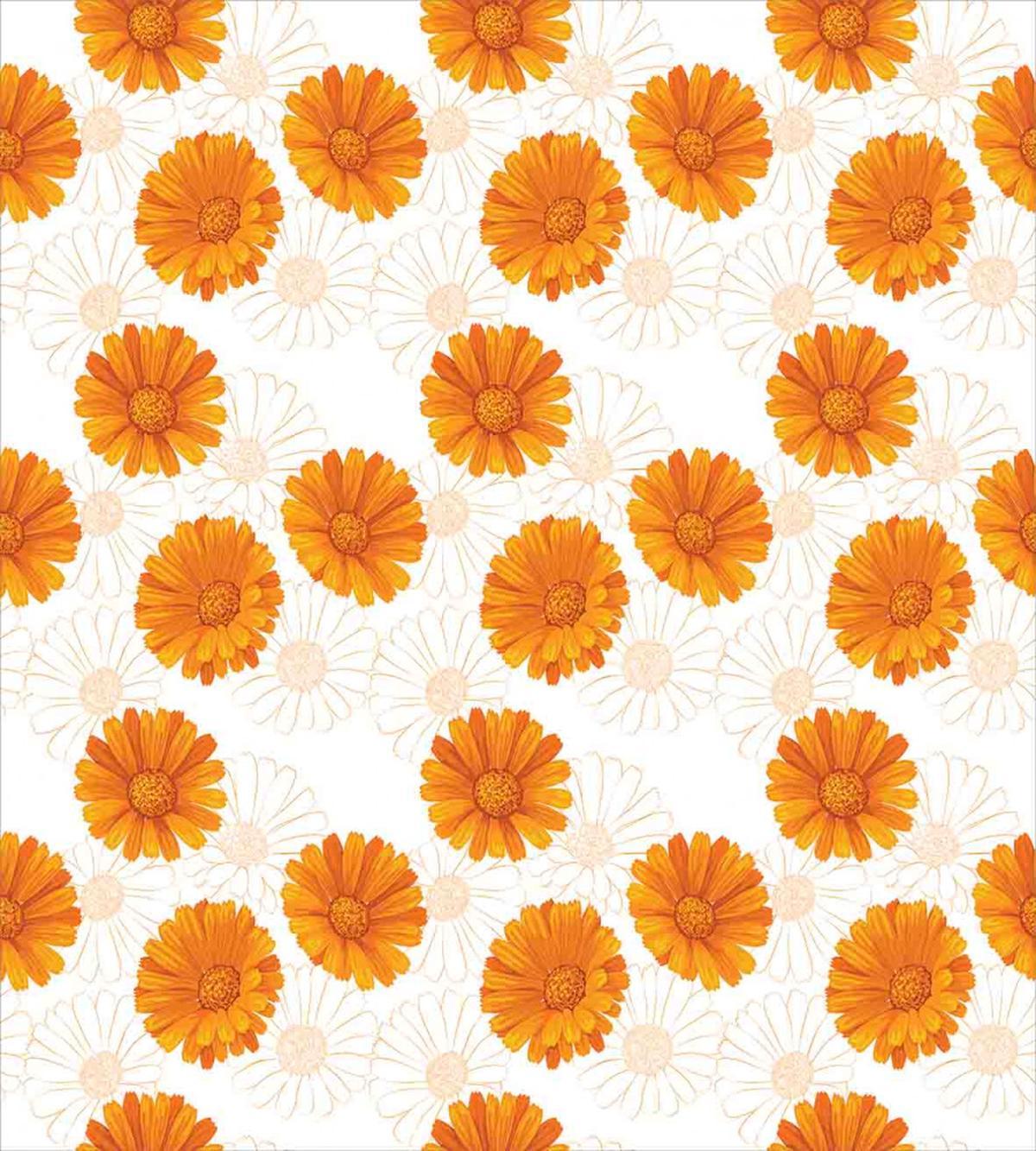 Calendula Flowers — Pattern