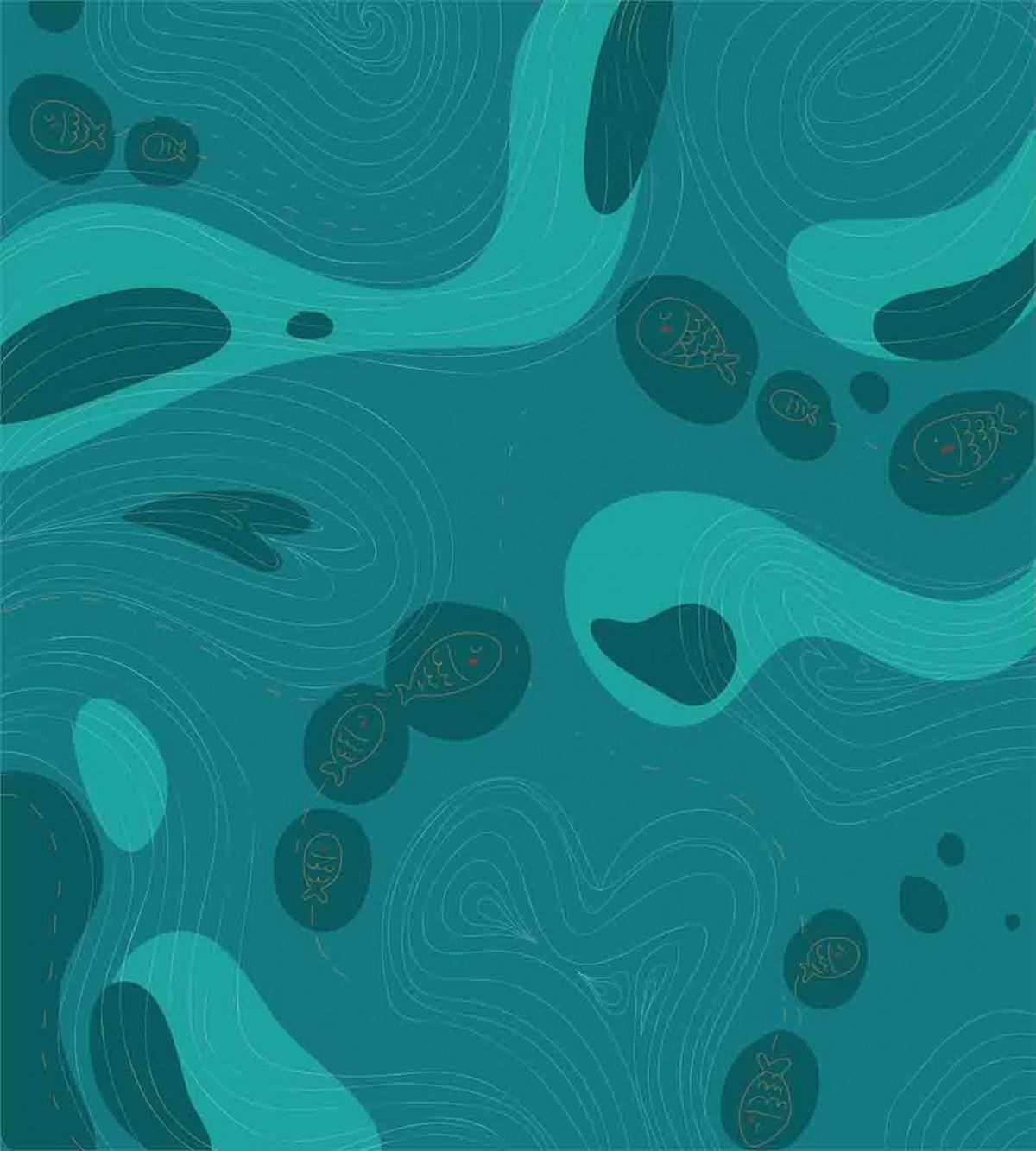 Doodle School of Fish — Pattern