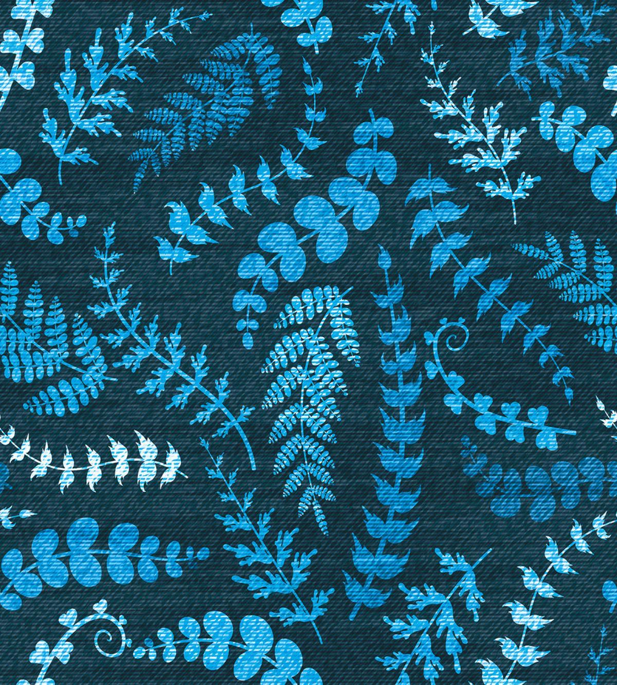 Floral Swirl Leaves Branch — Pattern