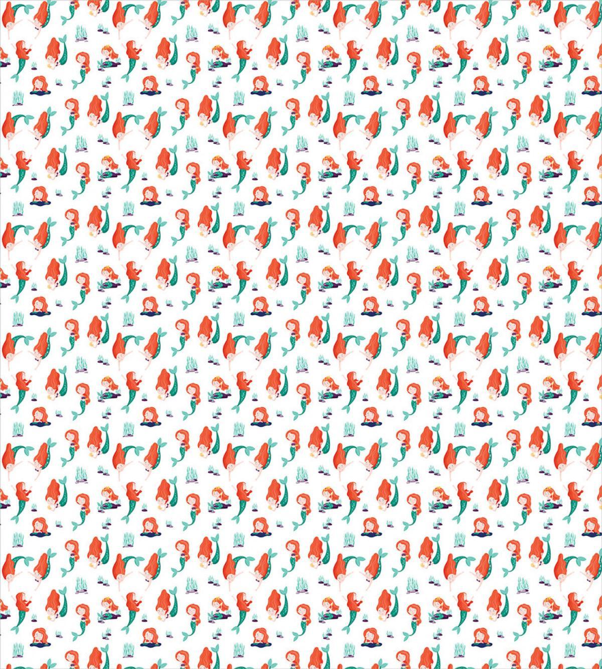 Sea Creature Girls Cartoon — Pattern