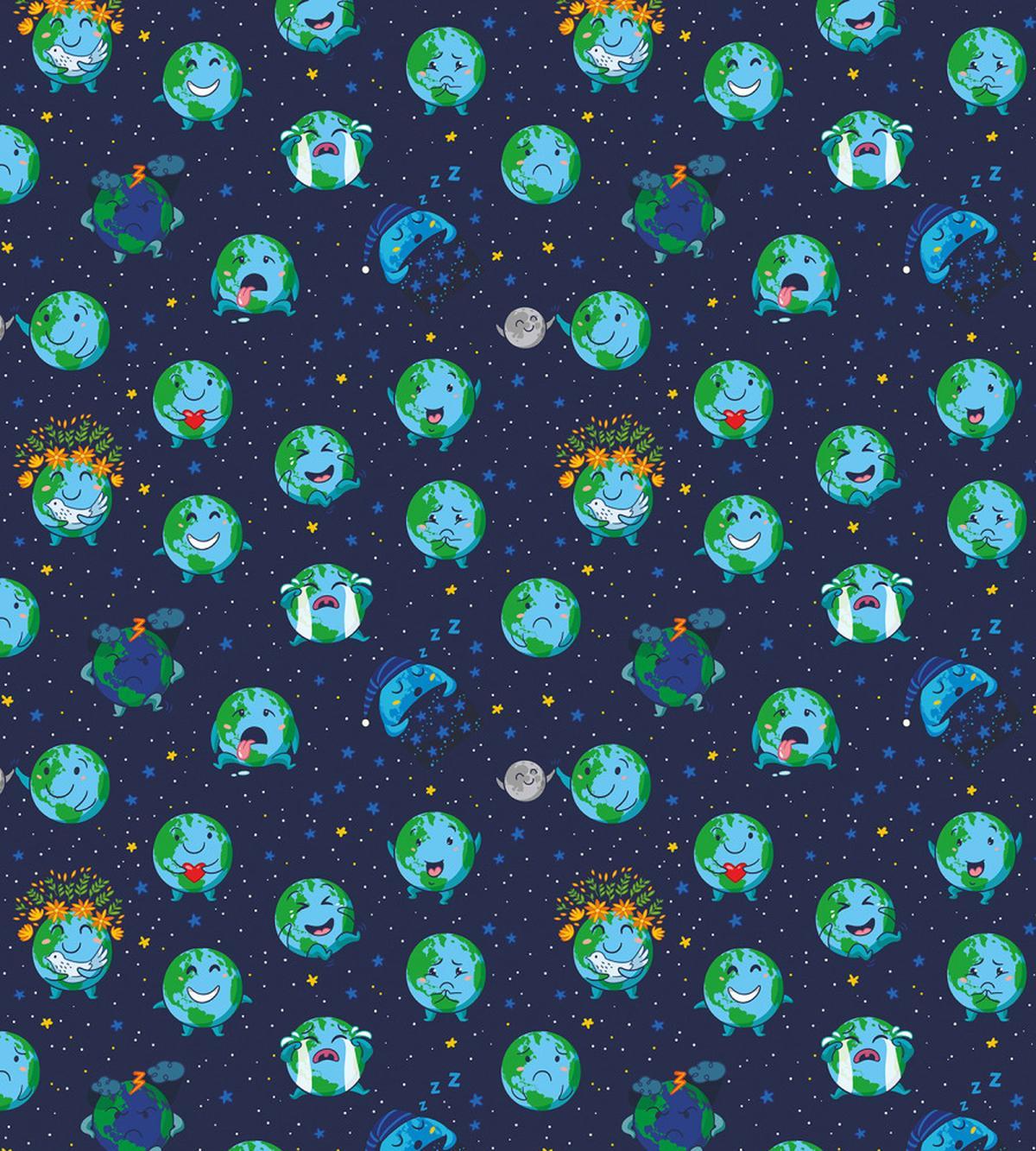 Planet Earth Face Moods — Pattern