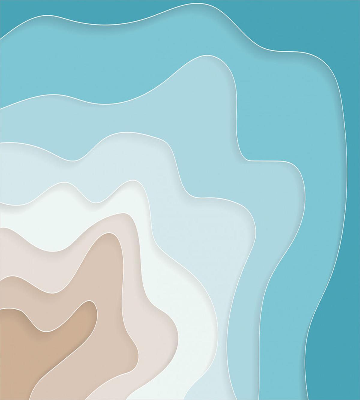 Geode Look Abstract Sea Art — Pattern