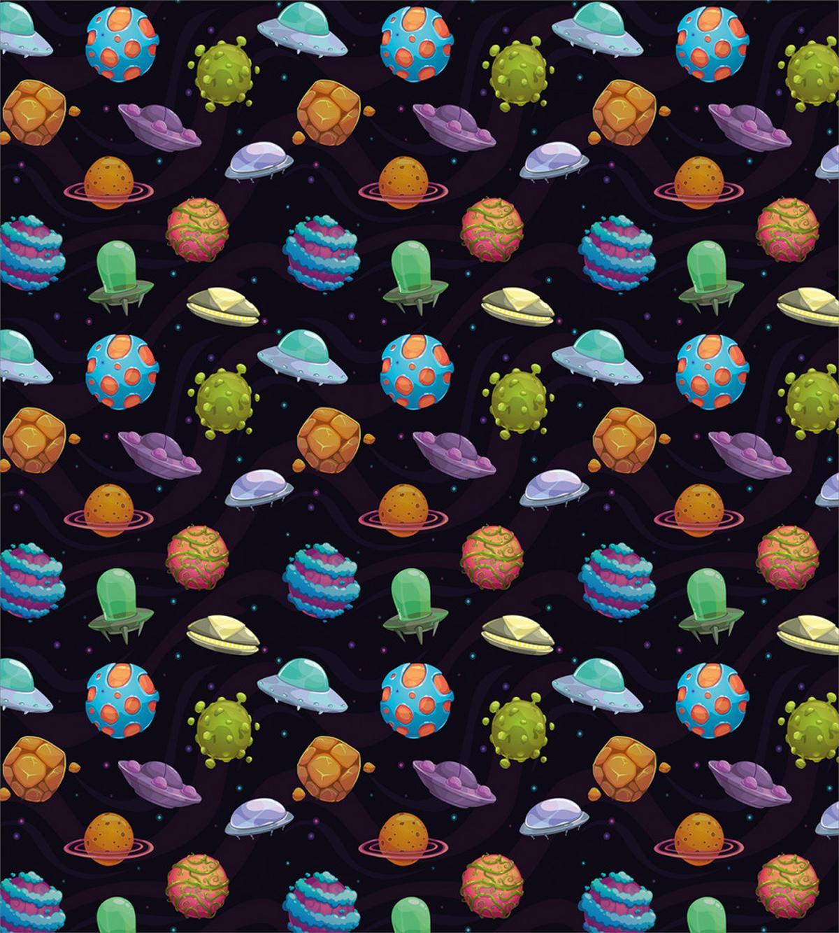 UFOs and Abstract Planet — Pattern