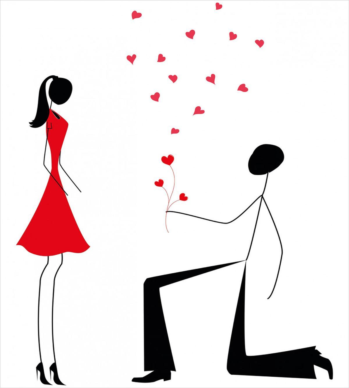 Couple with Hearts — Pattern