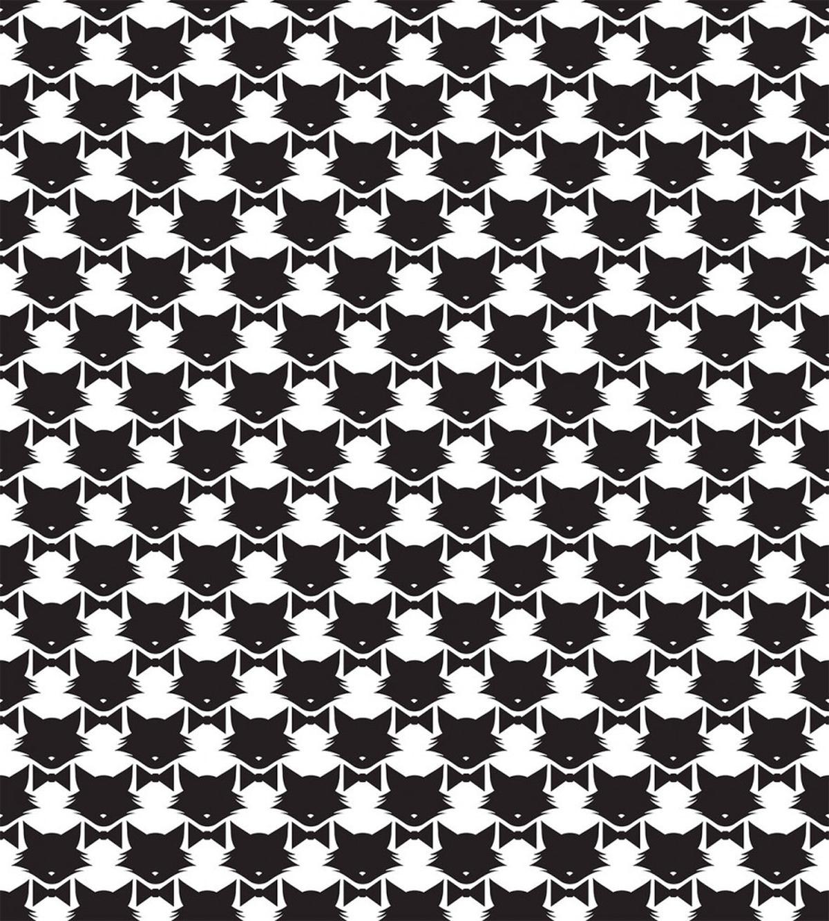 Kitty Silhouette with Bow — Pattern