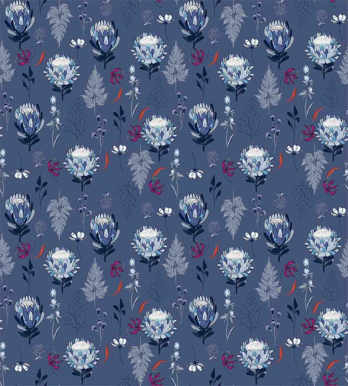 Blue Tone Protea — Pattern
