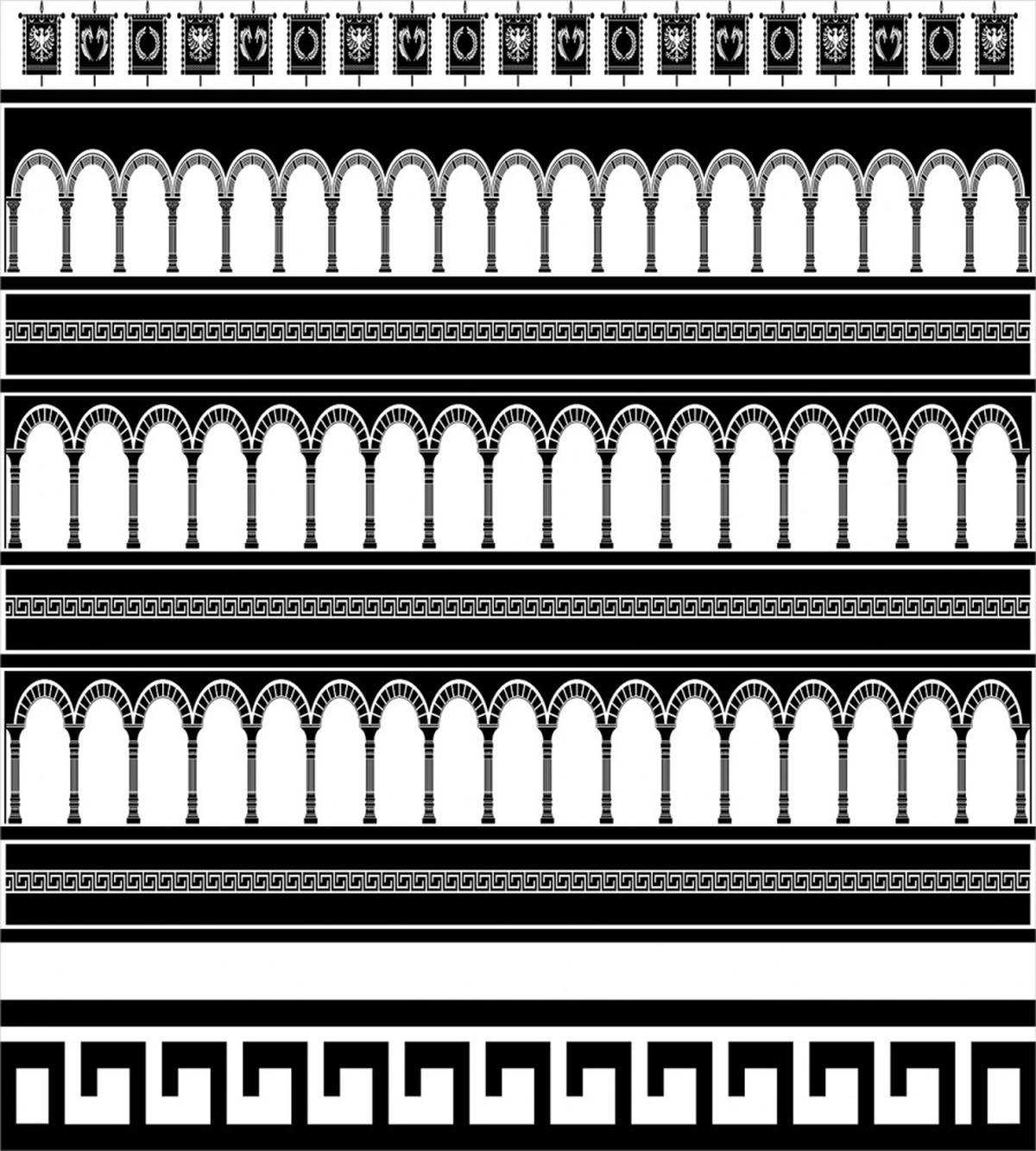 Colosseum Arch Art — Pattern
