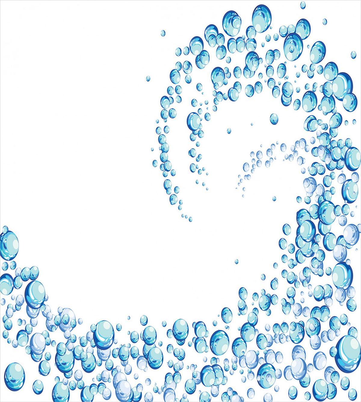 Water Droplets Bubbles — Pattern