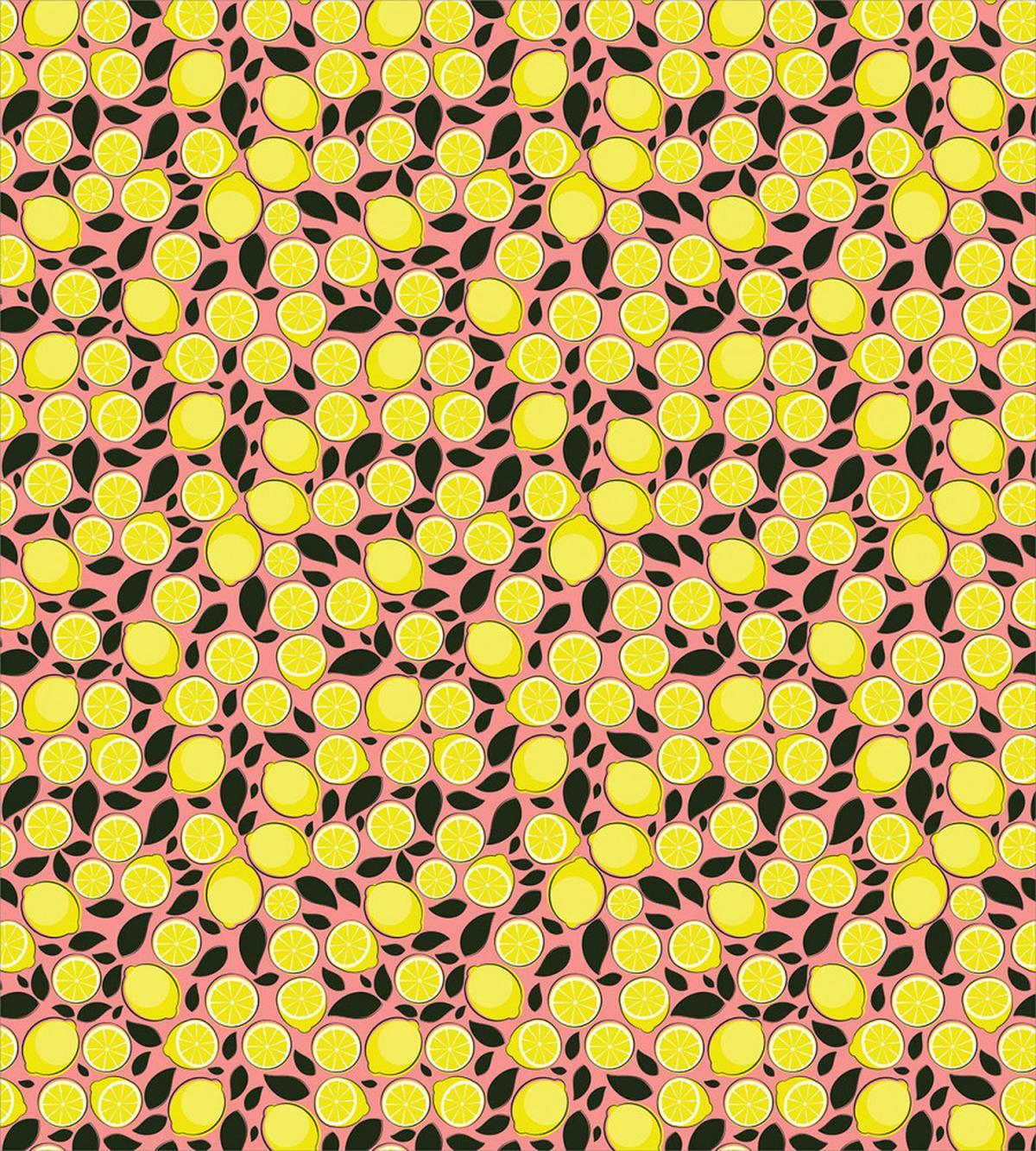 Tasty Sour Citrus and Leaves — Pattern