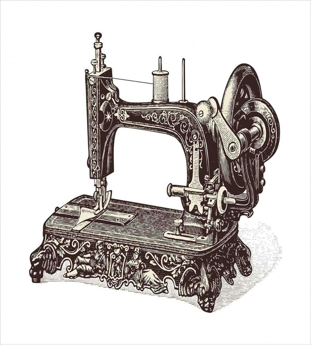 Old Sewing Machine — Pattern