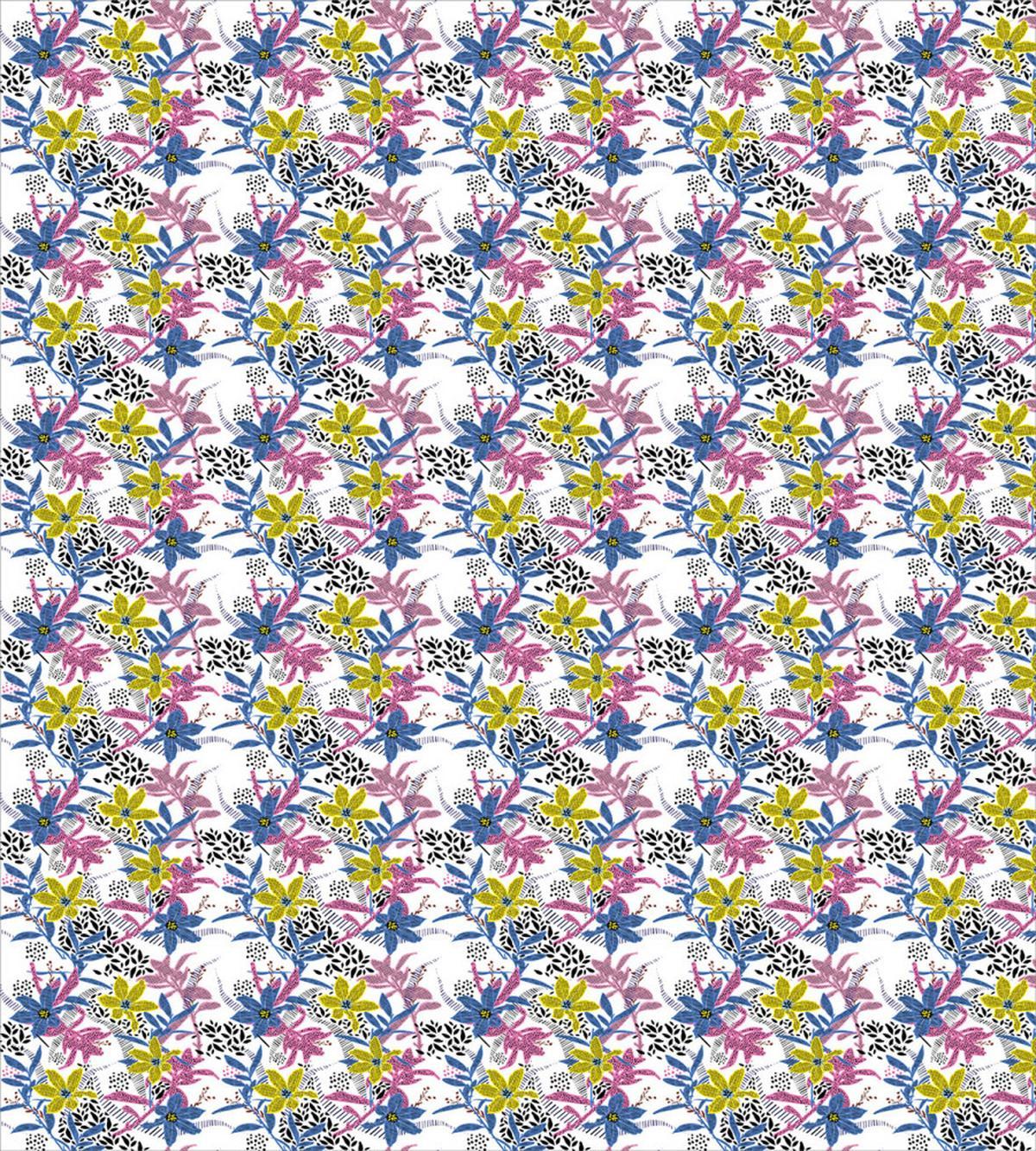 Pastel Daffodils Blooms Yard — Pattern