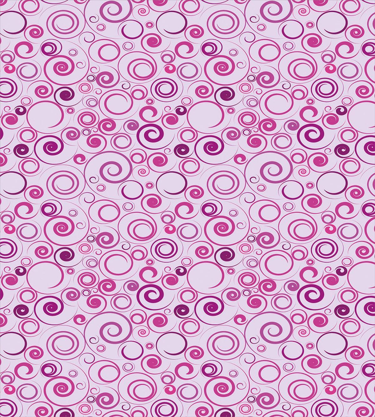 Curlicue Plum Tones Art — Pattern