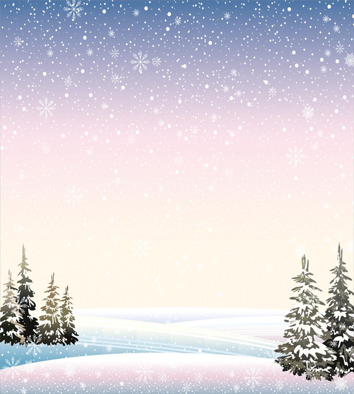Snowfall and Pine Trees — Pattern