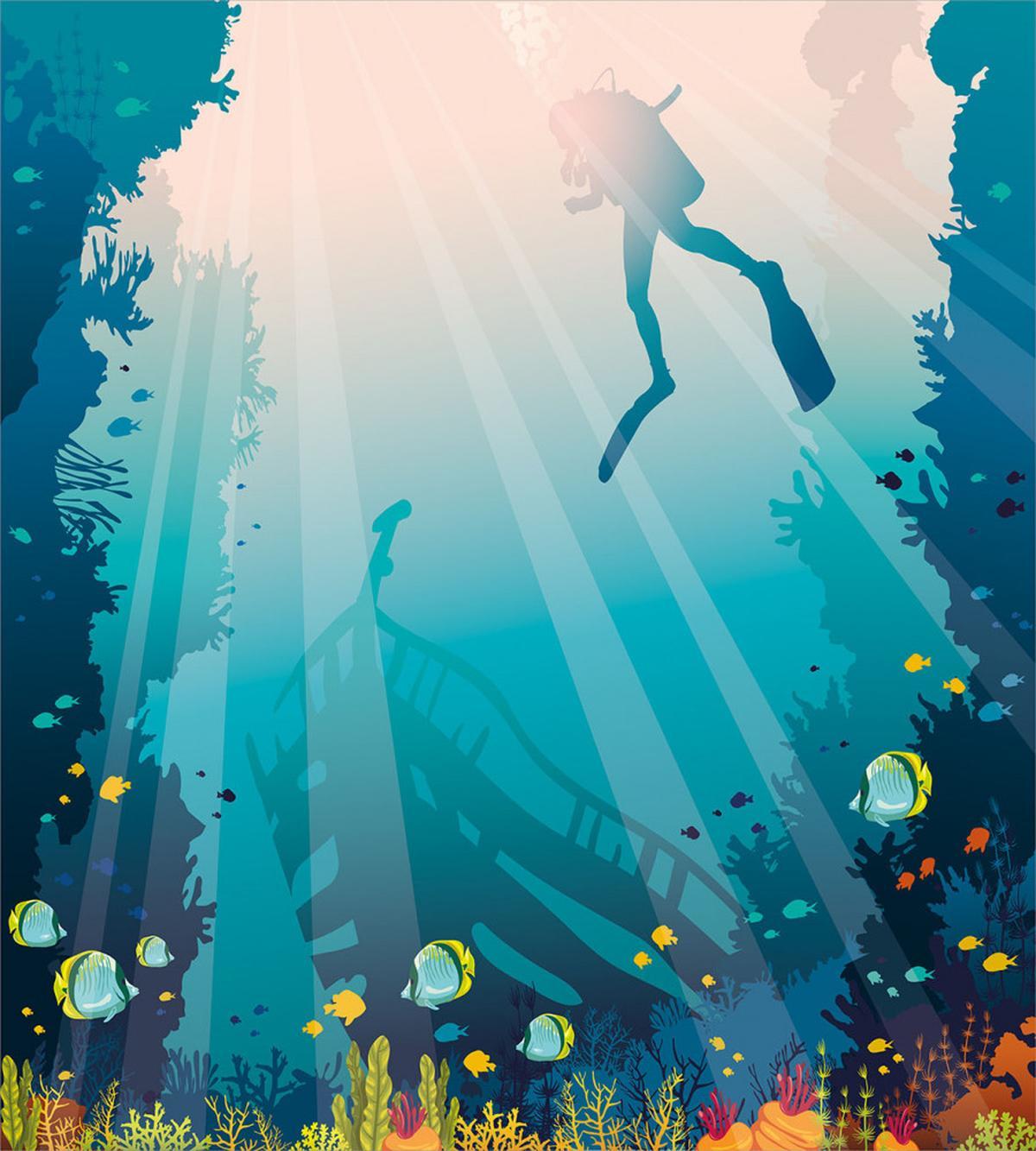 Underwater Elements Diver — Pattern
