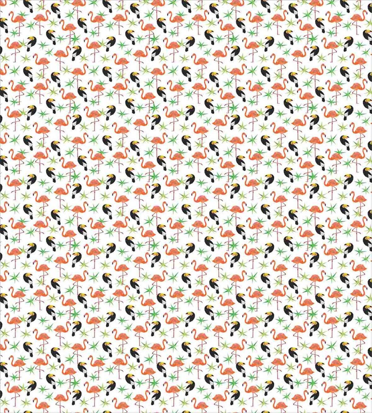 Exotic Flamingo and Toucan — Pattern
