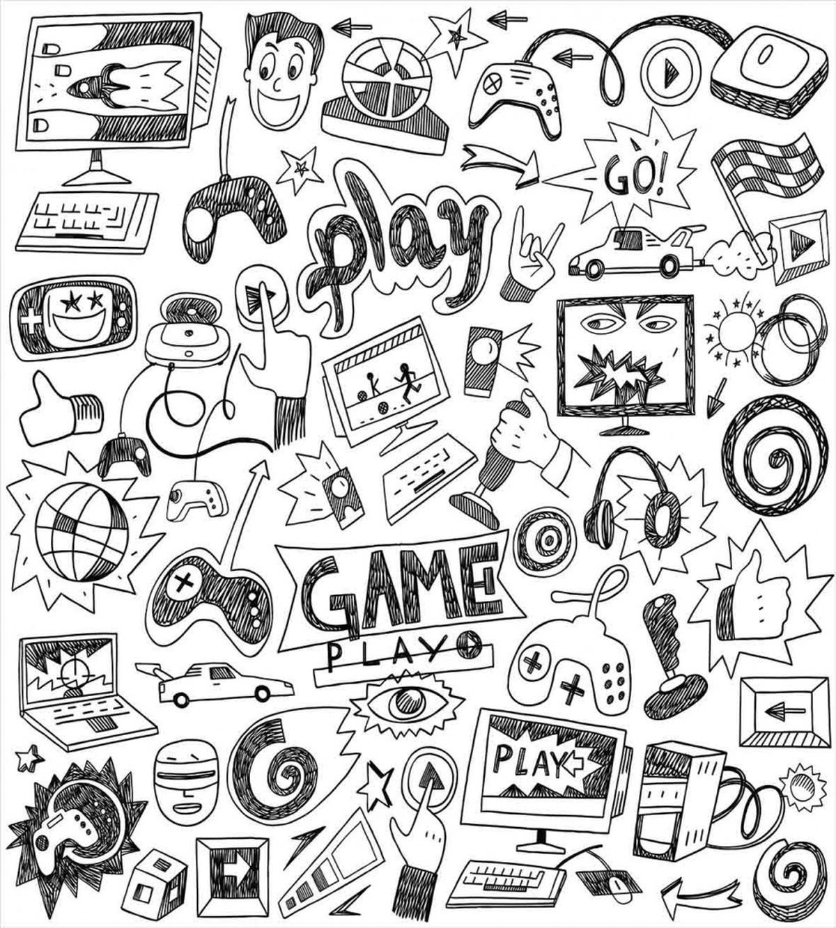 Sketch Style Gaming — Pattern