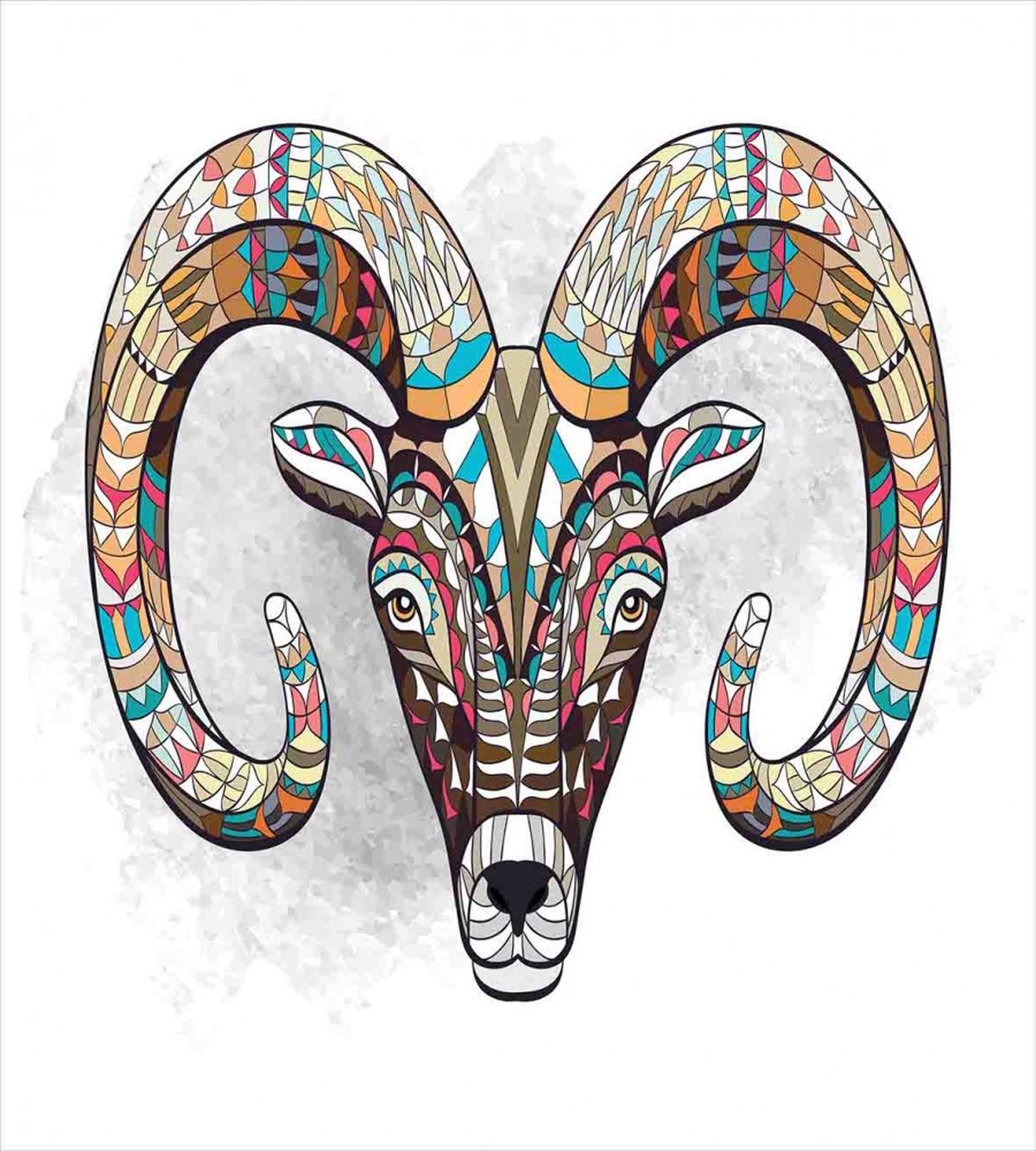 Colorful Totem Head — Pattern