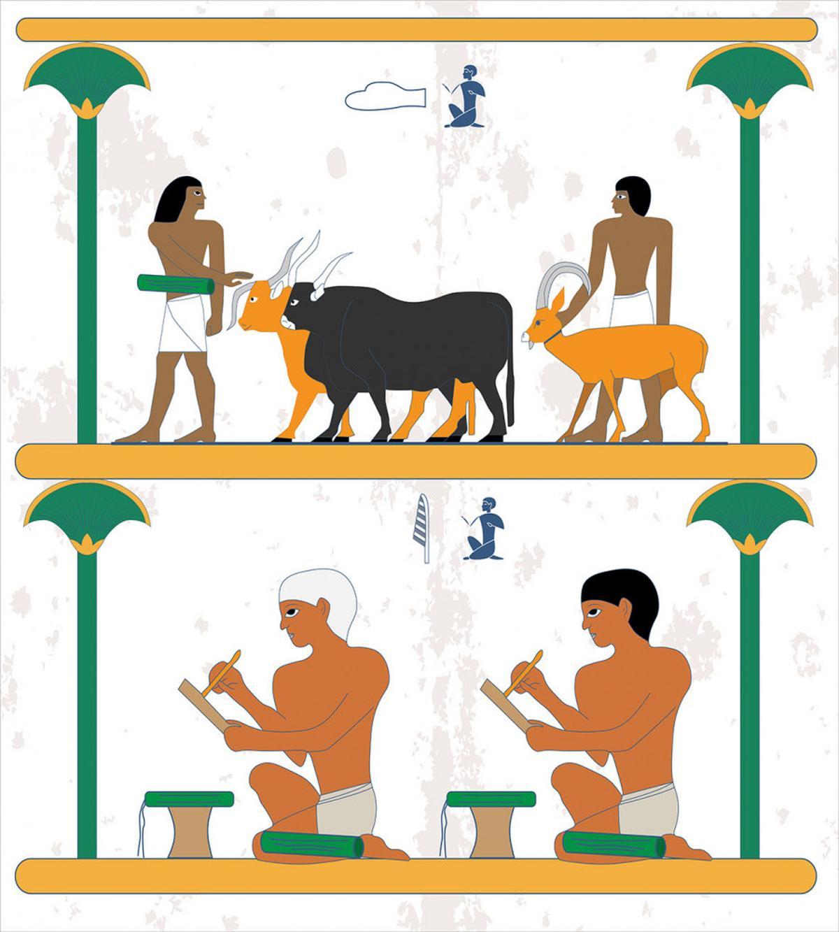 Man and Animal — Pattern