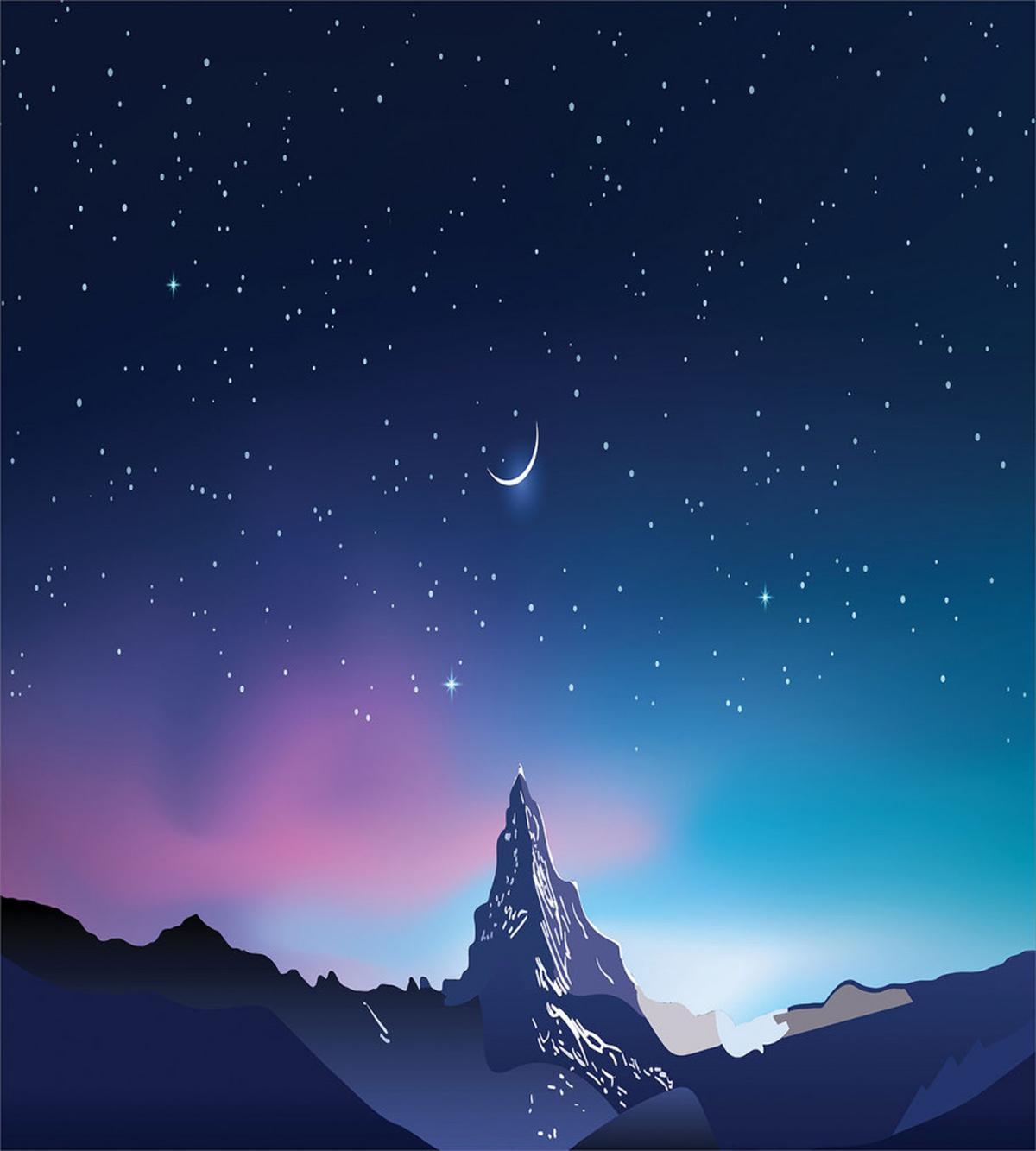 Aurora Borealis Mountain — Pattern