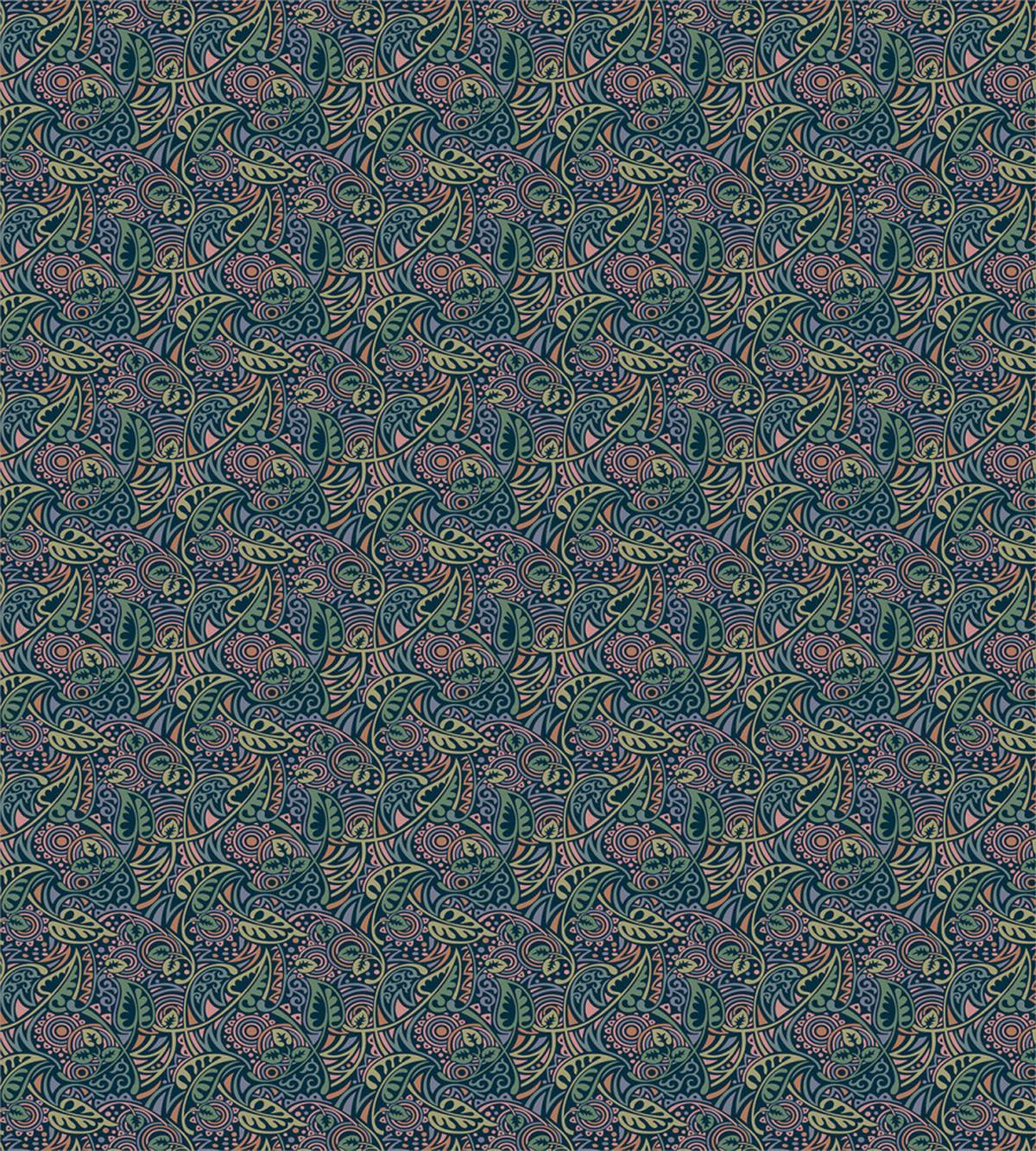 Vintage Muted Tone Leaves — Pattern