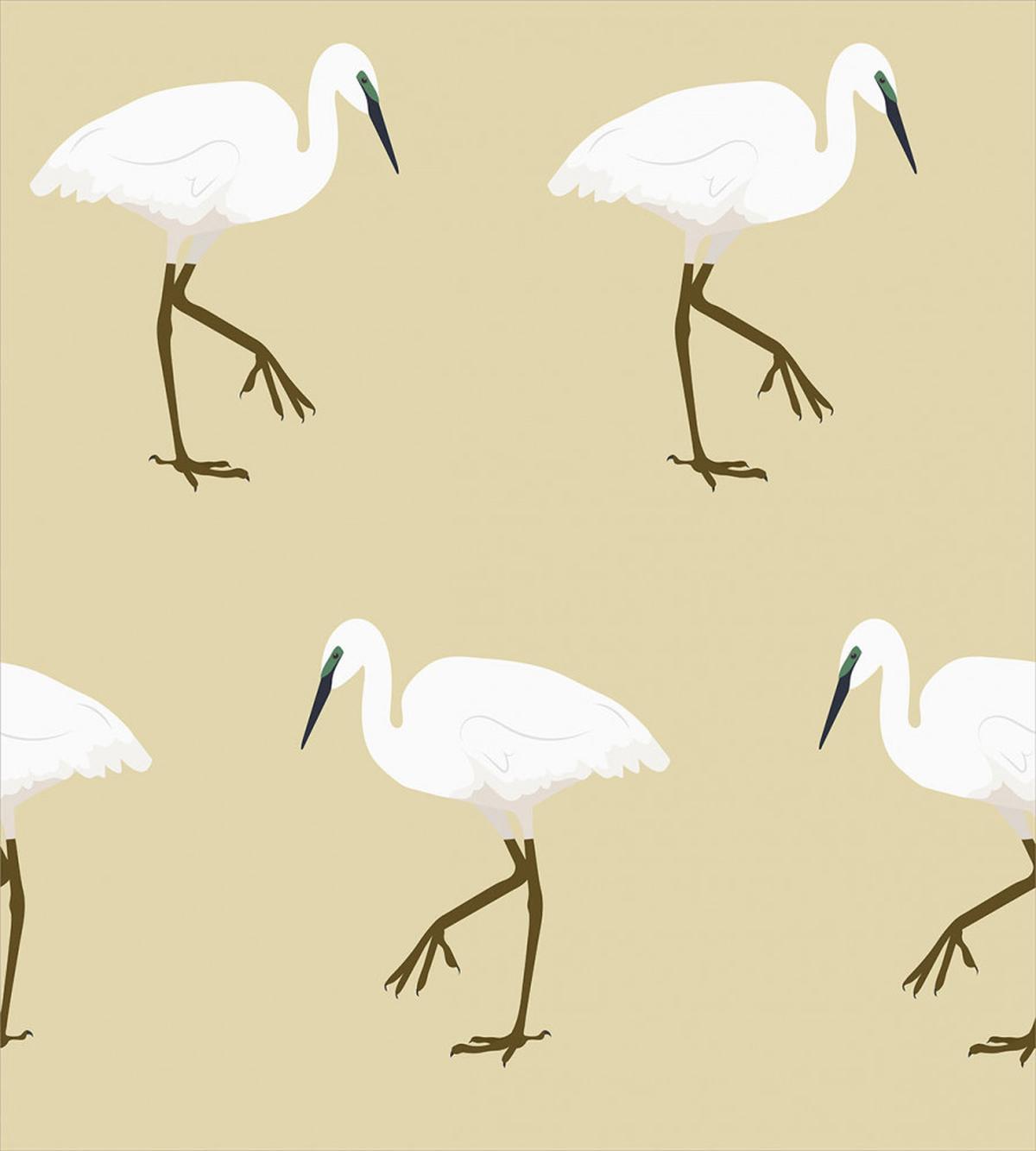 Leg Standing Heron Birds — Pattern