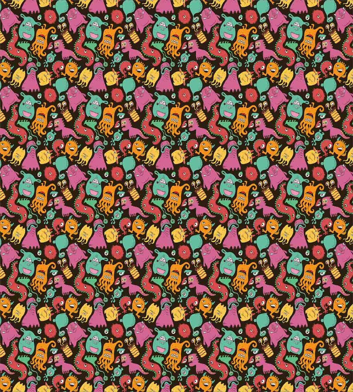 Colorful Monster Pattern — Pattern