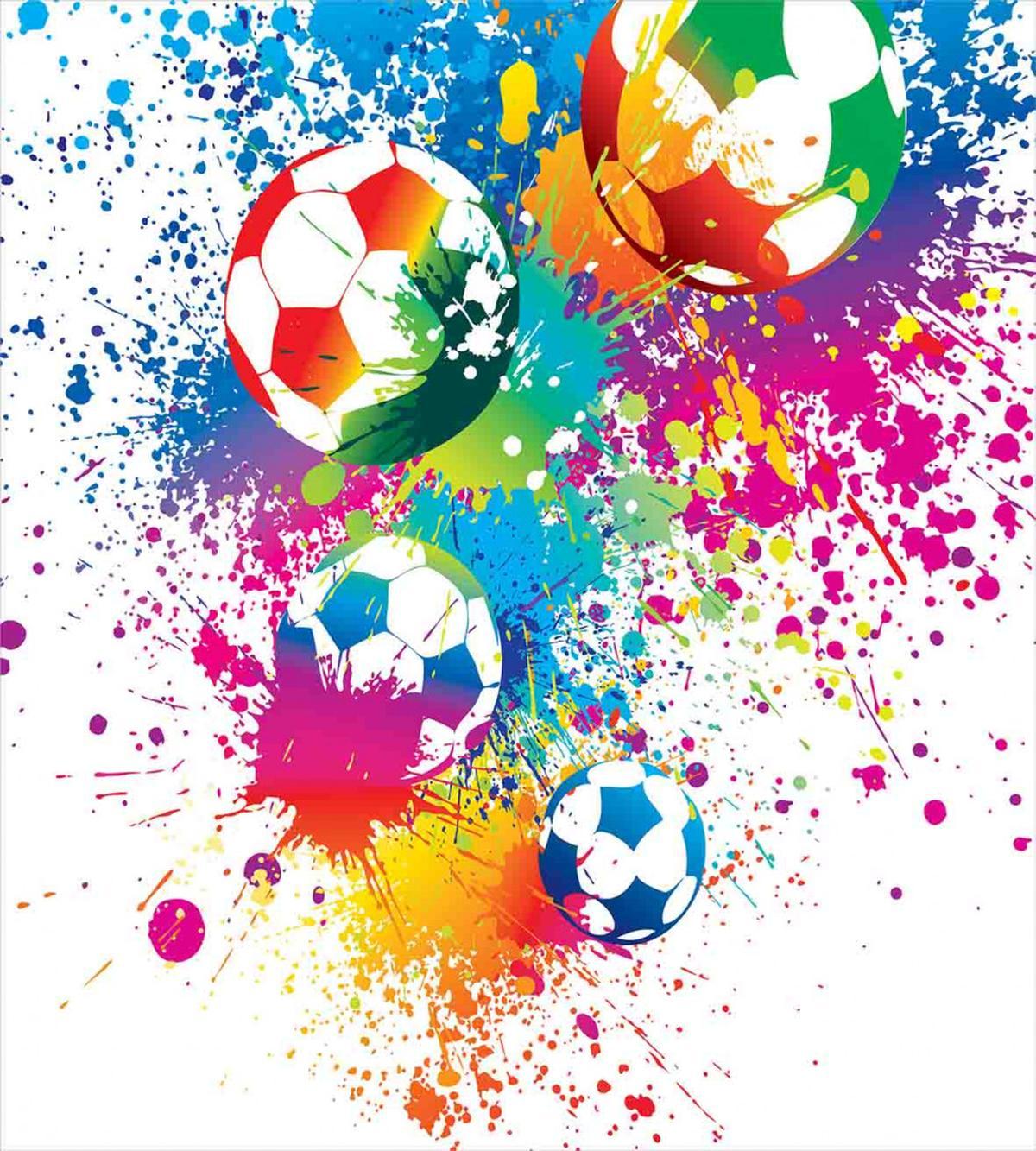 Colorful Splashes Balls — Pattern