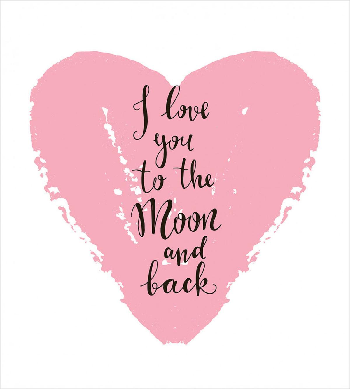 Text Grunge Heart — Pattern