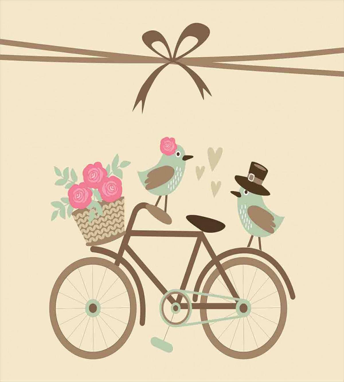Romantic Bird Couple — Pattern