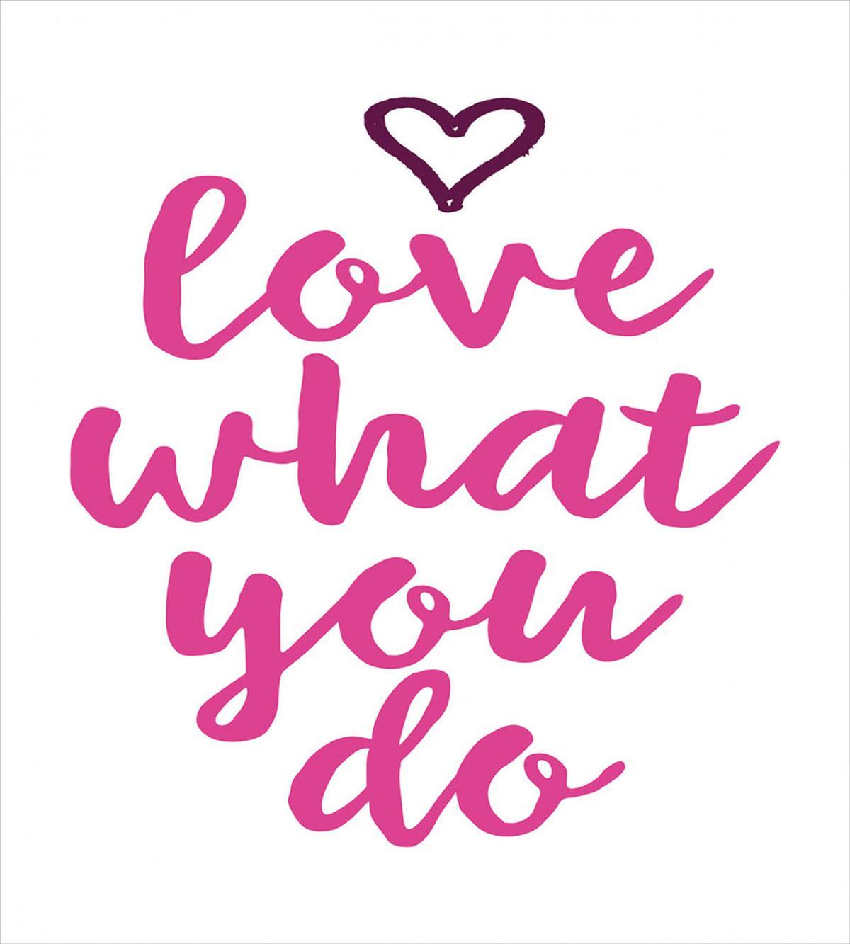 Do What You Love Pink Tones — Pattern