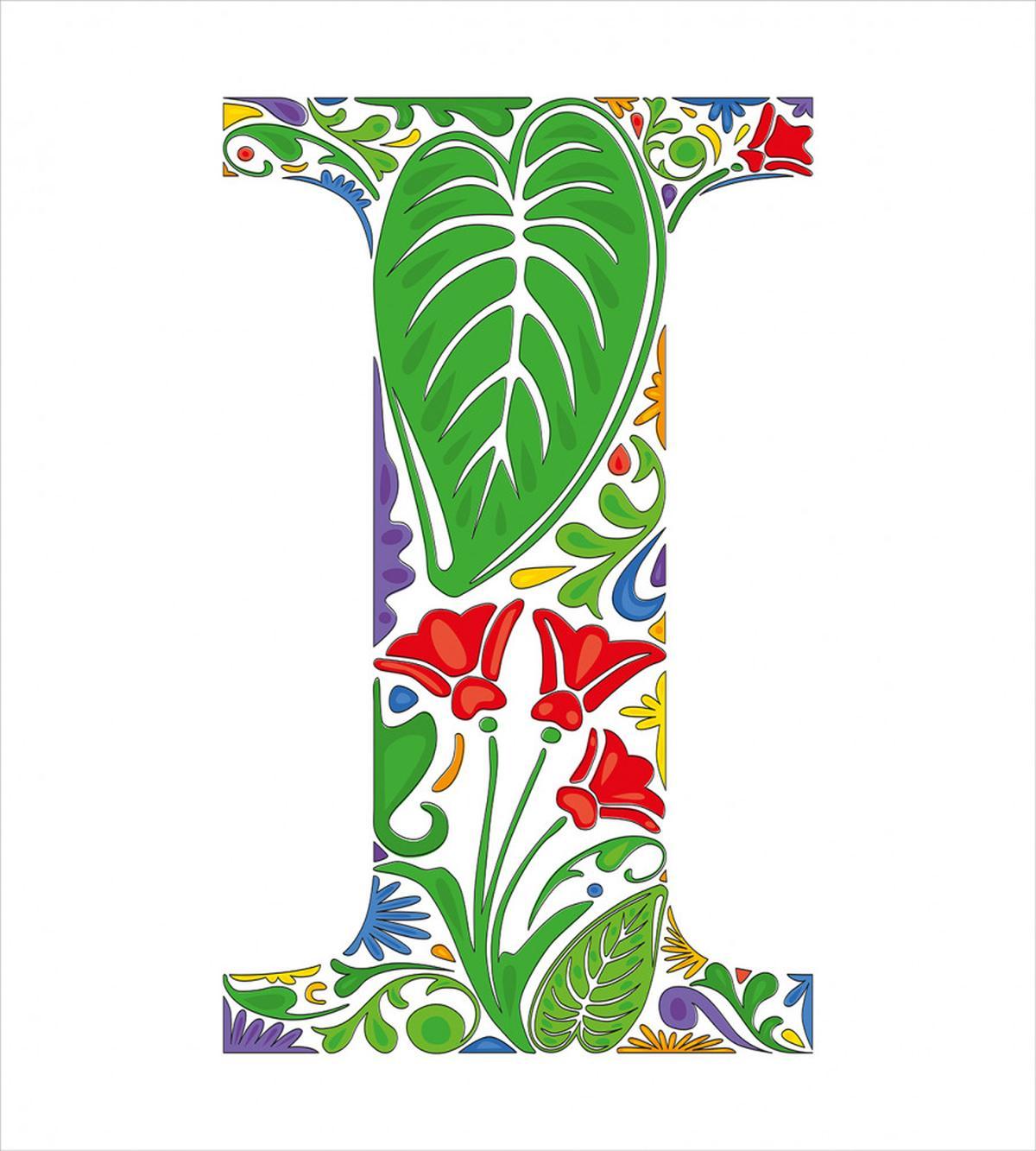 Capital Natural Font — Pattern