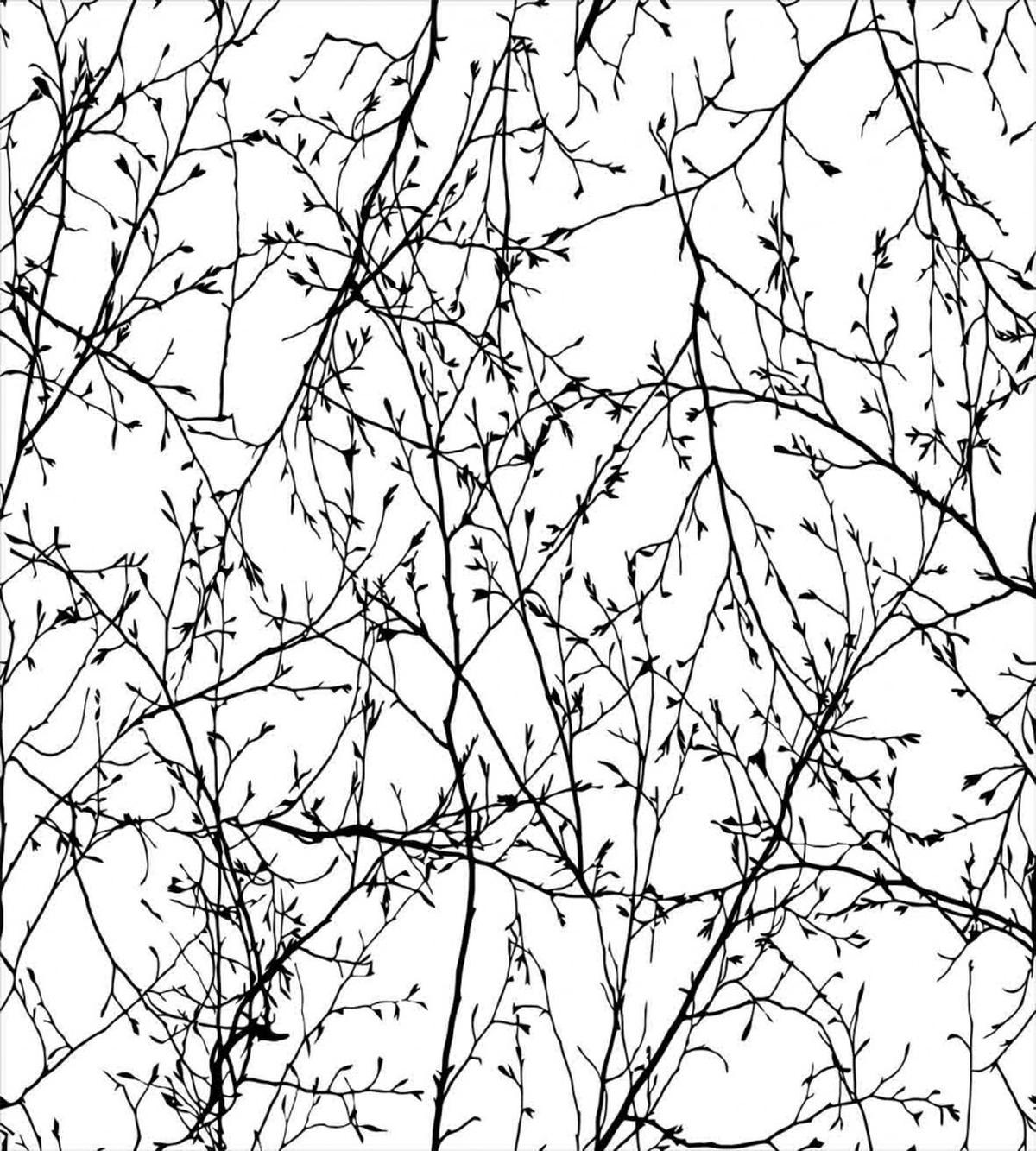 Branches with Leaves Buds — Pattern