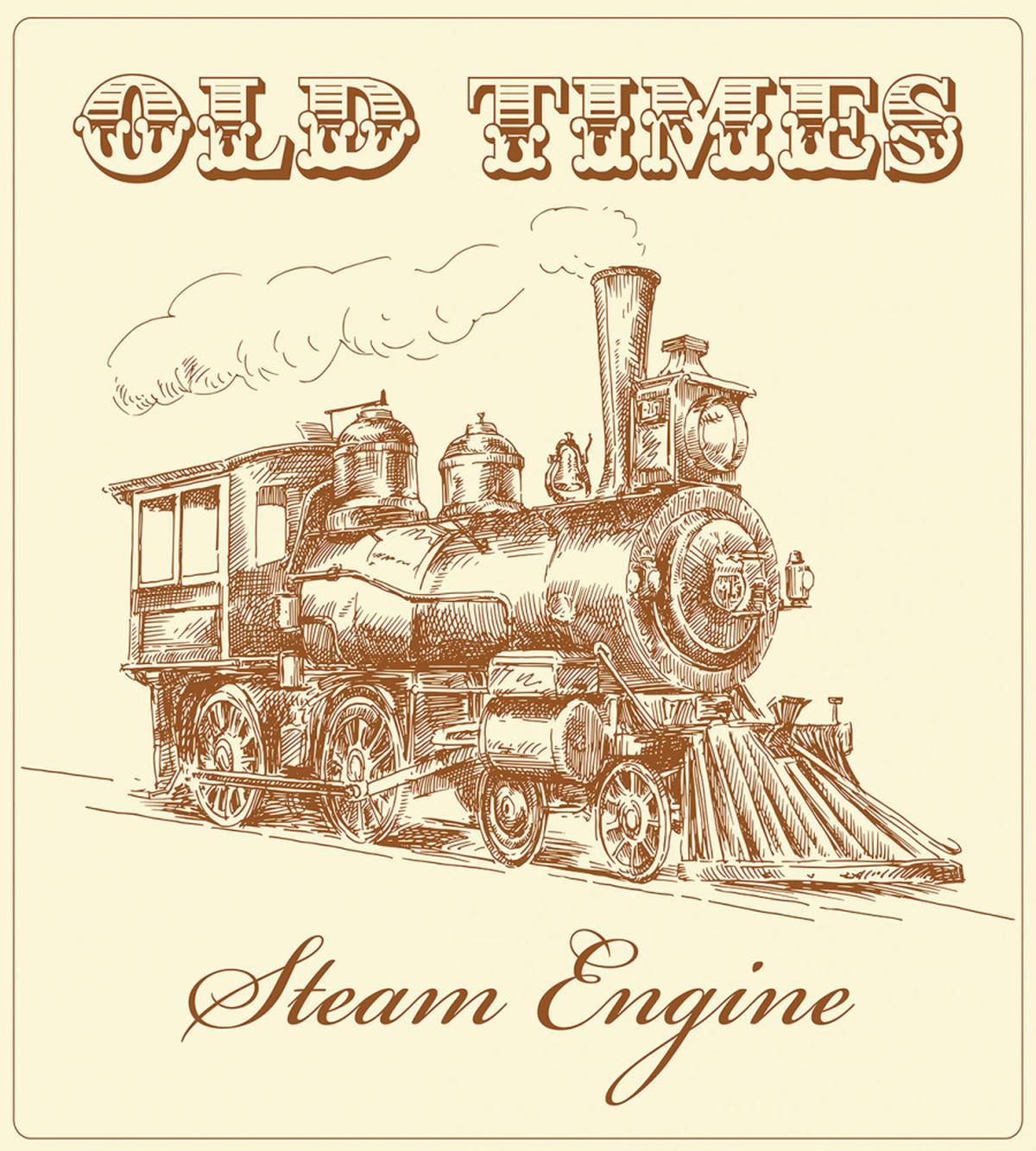 Old Vintage Train — Pattern