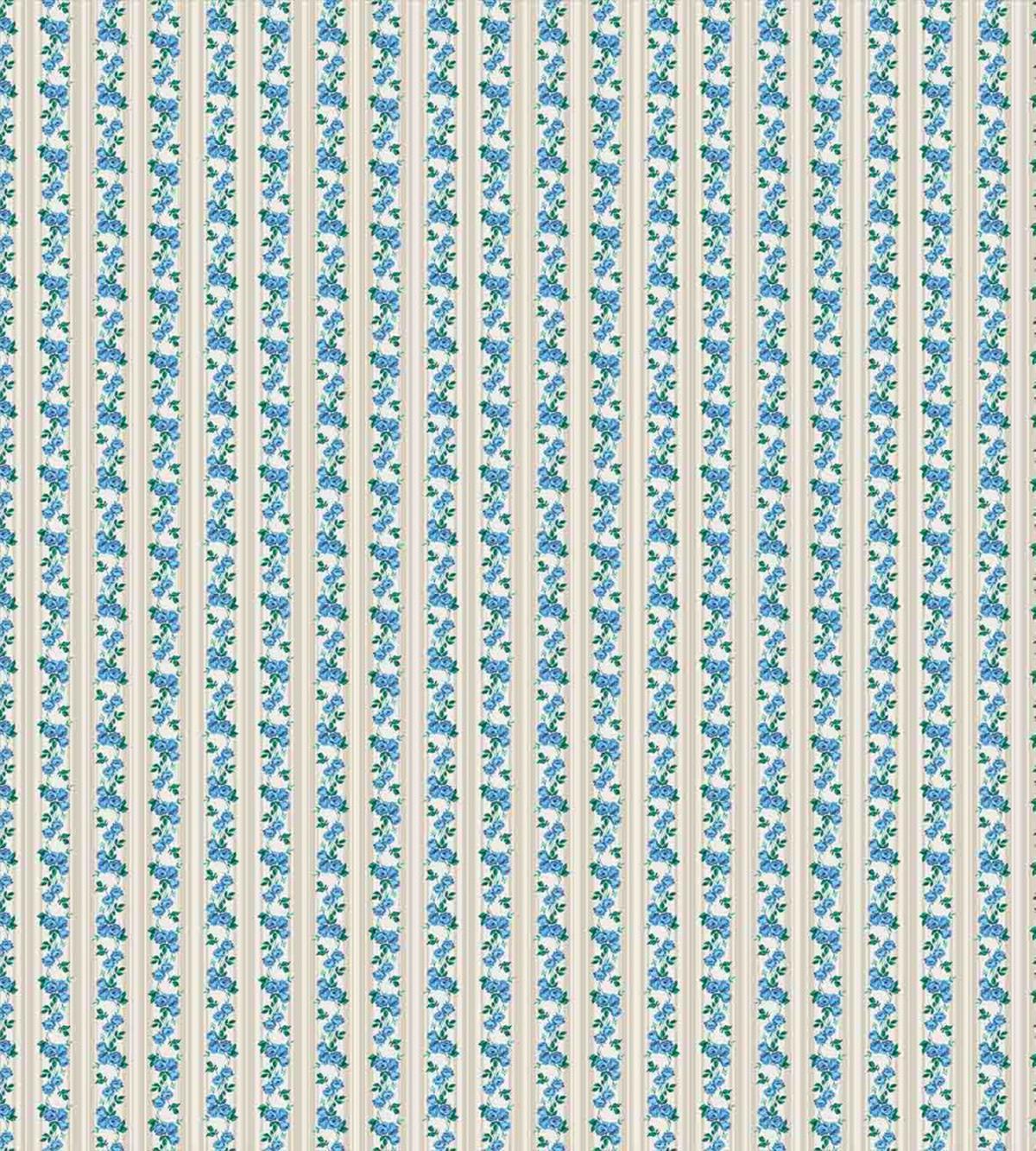 Retro Stripes Roses — Pattern