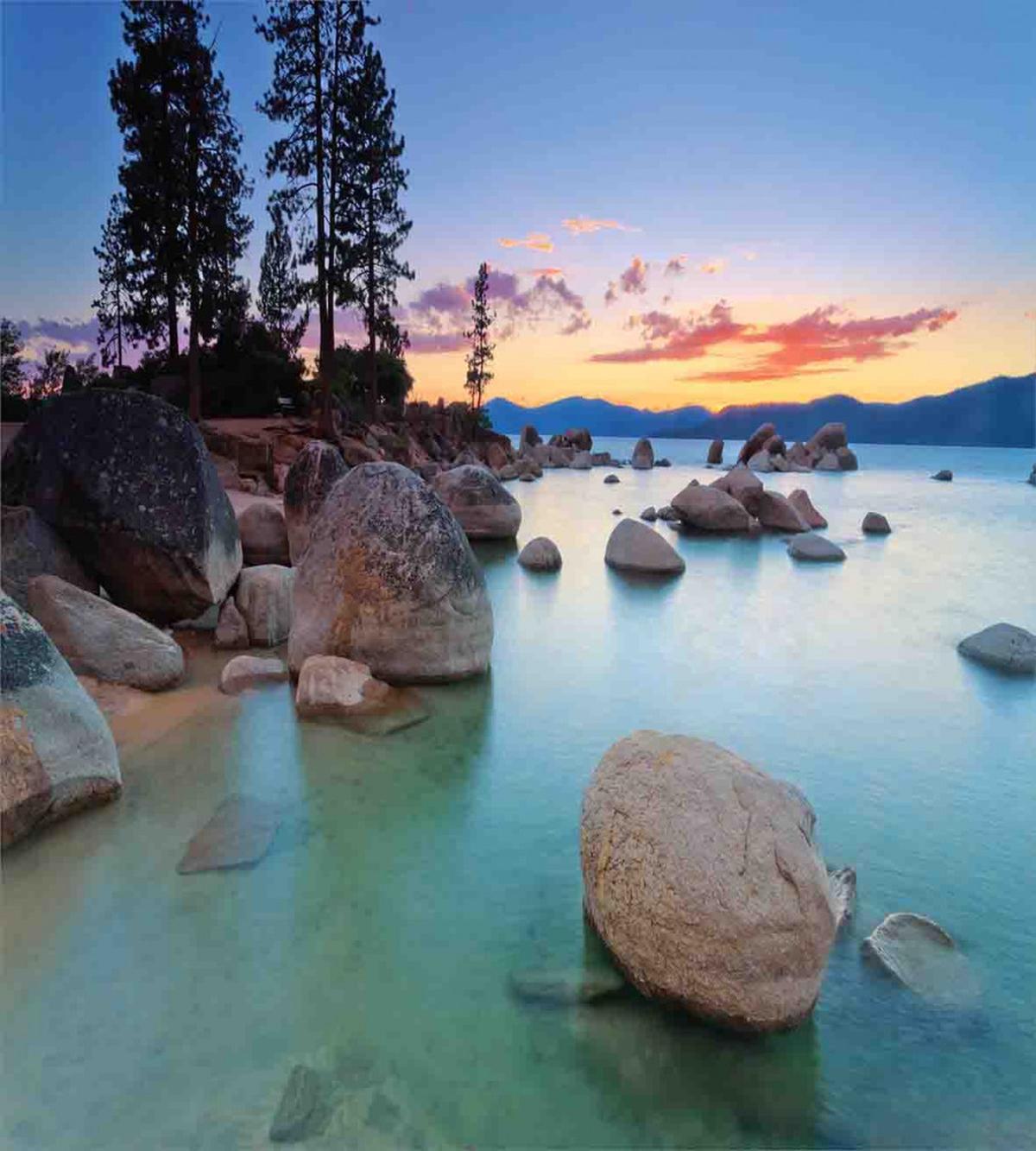 Romantic Lake Sunset — Pattern