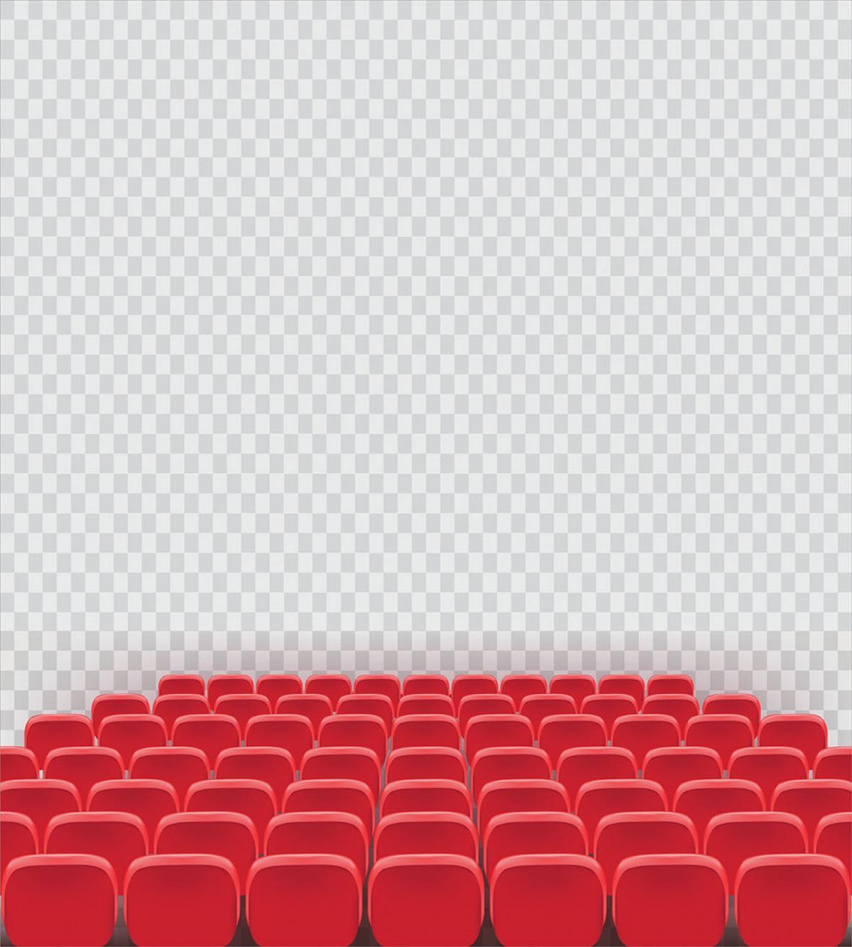 Theater Chairs Row Graphic — Pattern