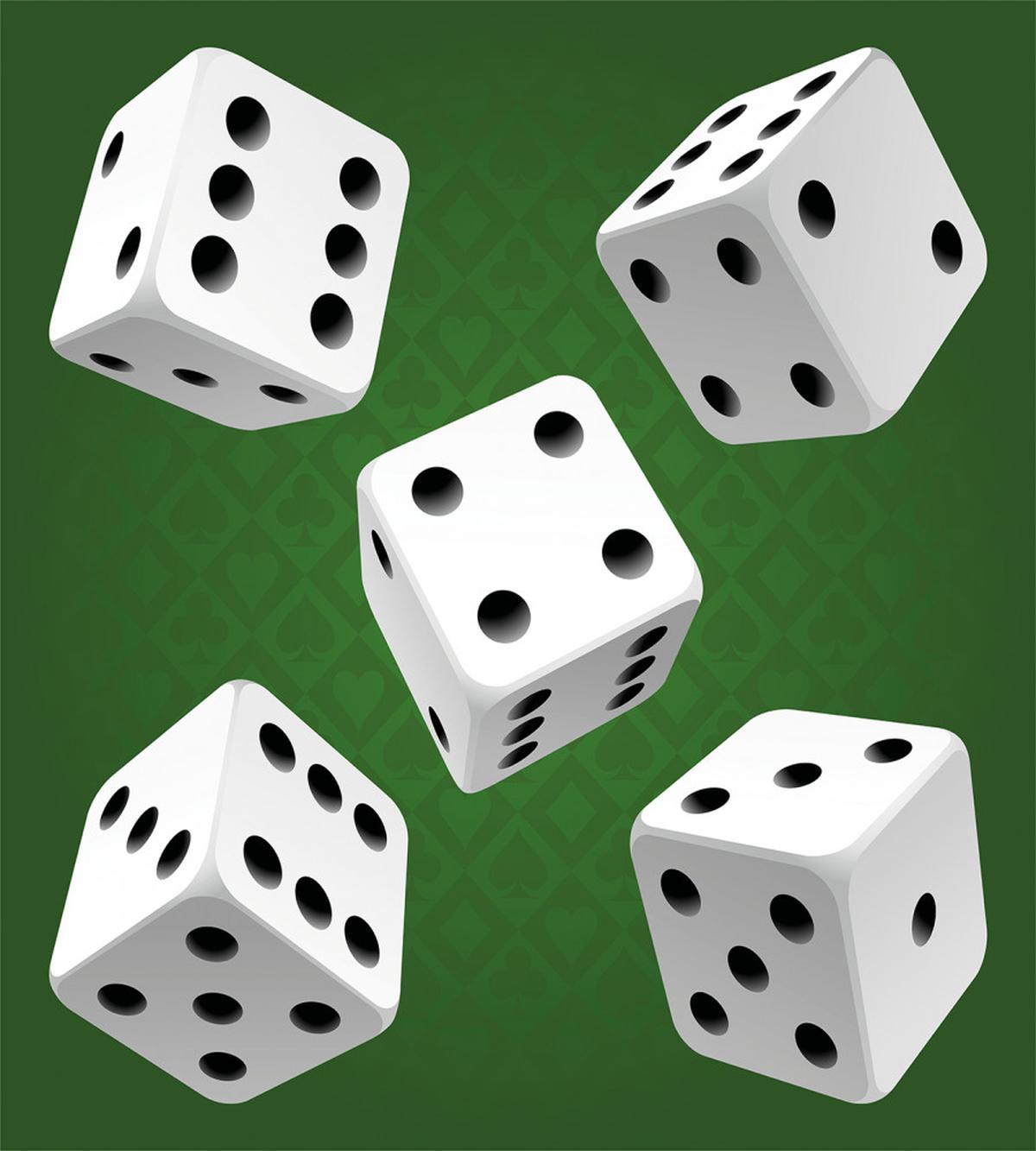 Casino Rolling Dice Set — Pattern