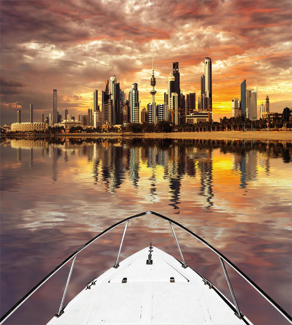 Kuwait Cityscape — Pattern