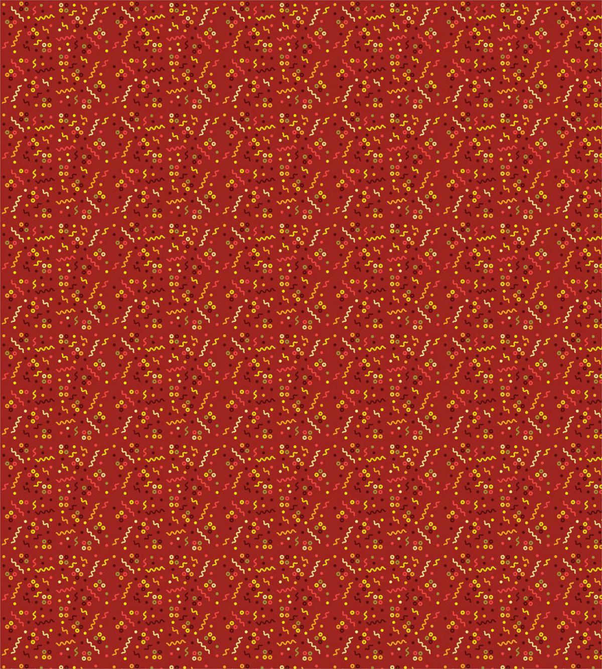 Cheerful Motif Memphis Art — Pattern