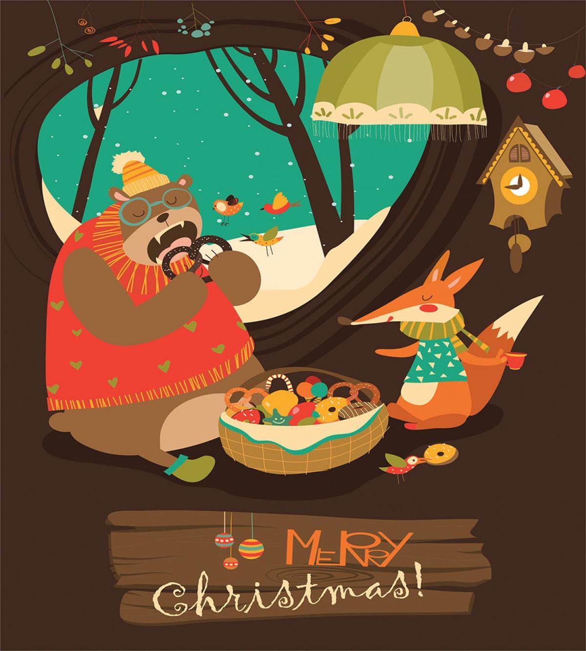 Bear and Fox Xmas — Pattern